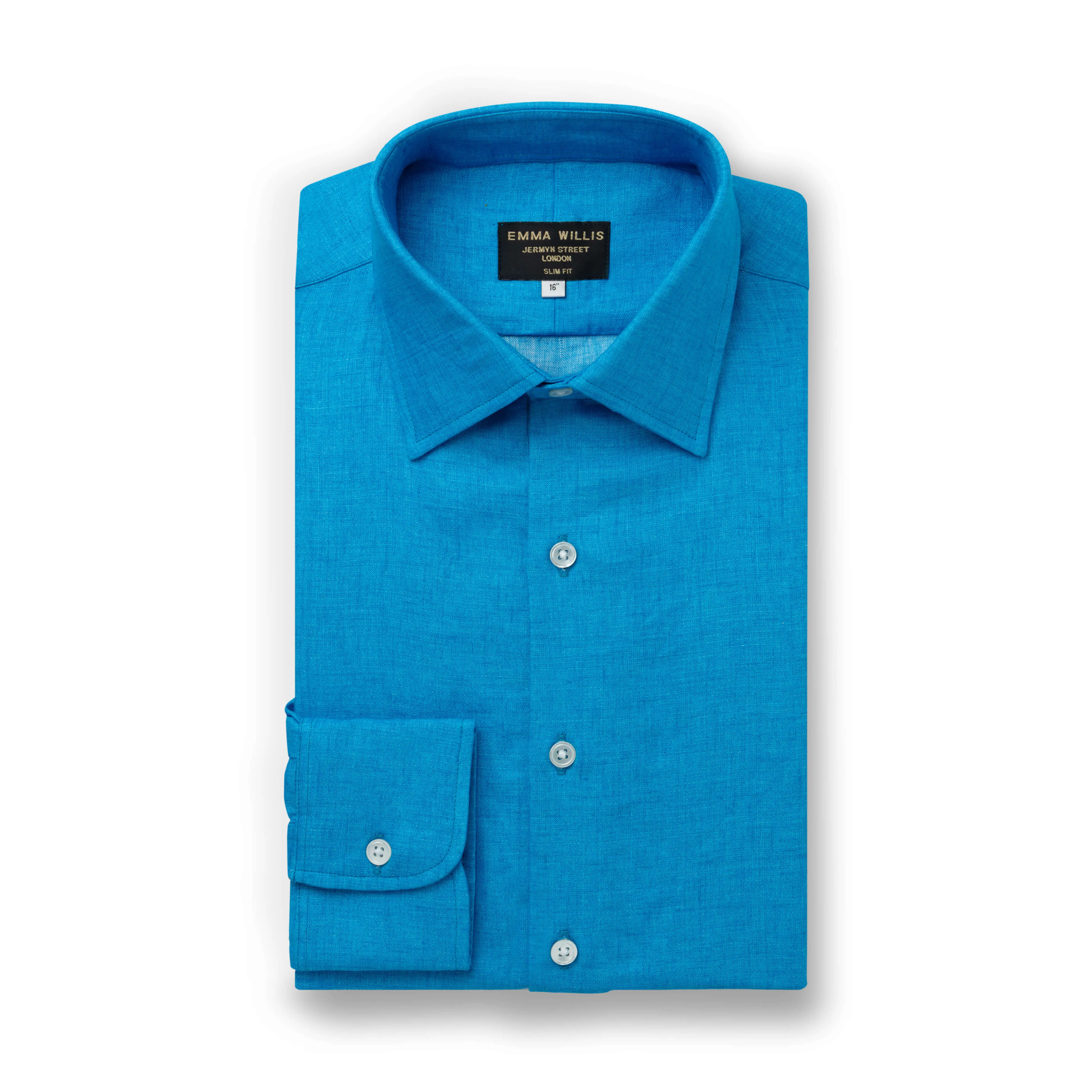 Turquoise Linen Shirt - New sold by Emma Willis