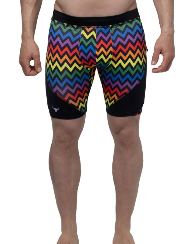 Pride Zigzag Shorts sold by Matador