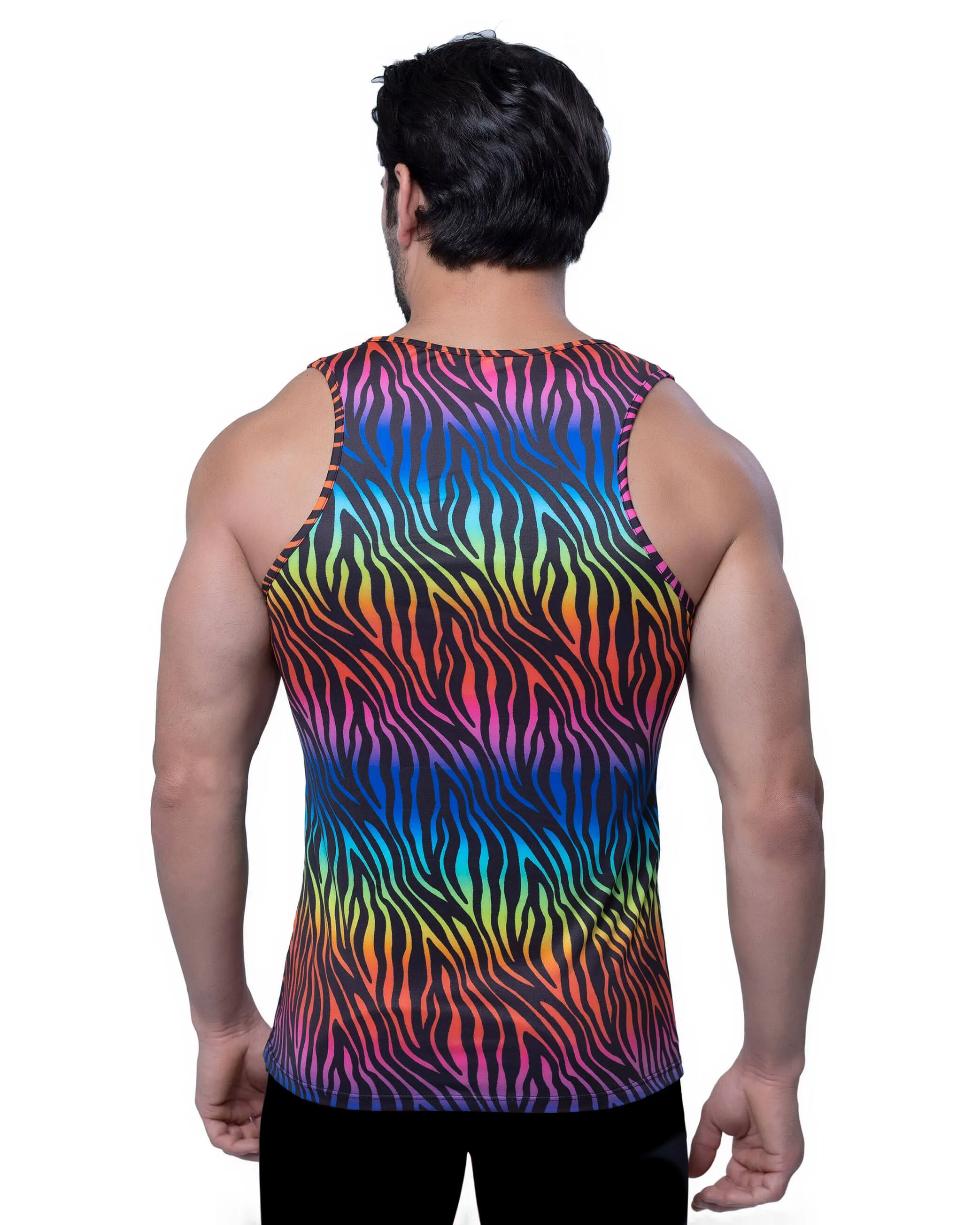 Pride Rainbow Tiger Tank Top sold by Matador product image thumbnail 3