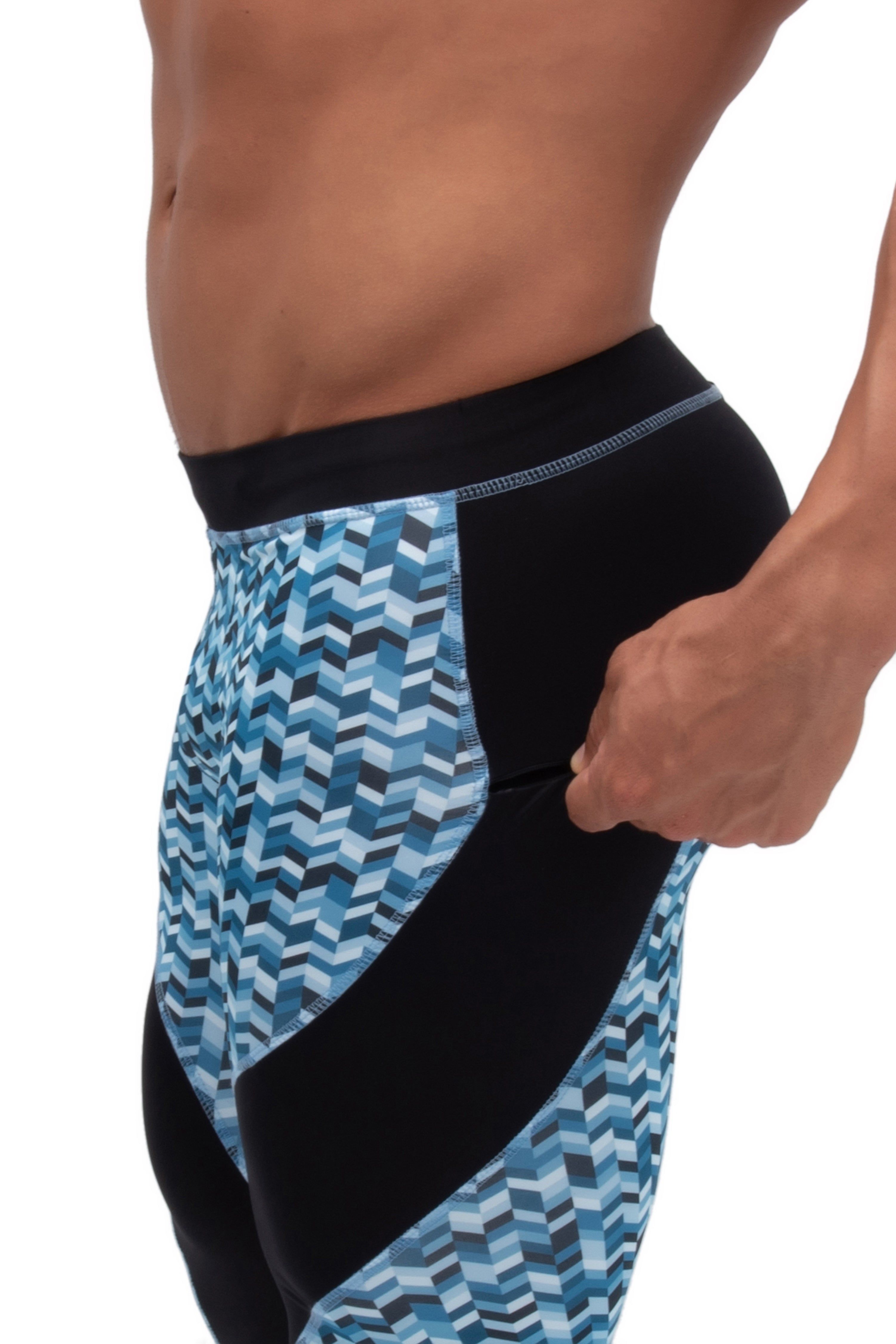 Blue Chevron Meggings sold by Matador product image thumbnail 4