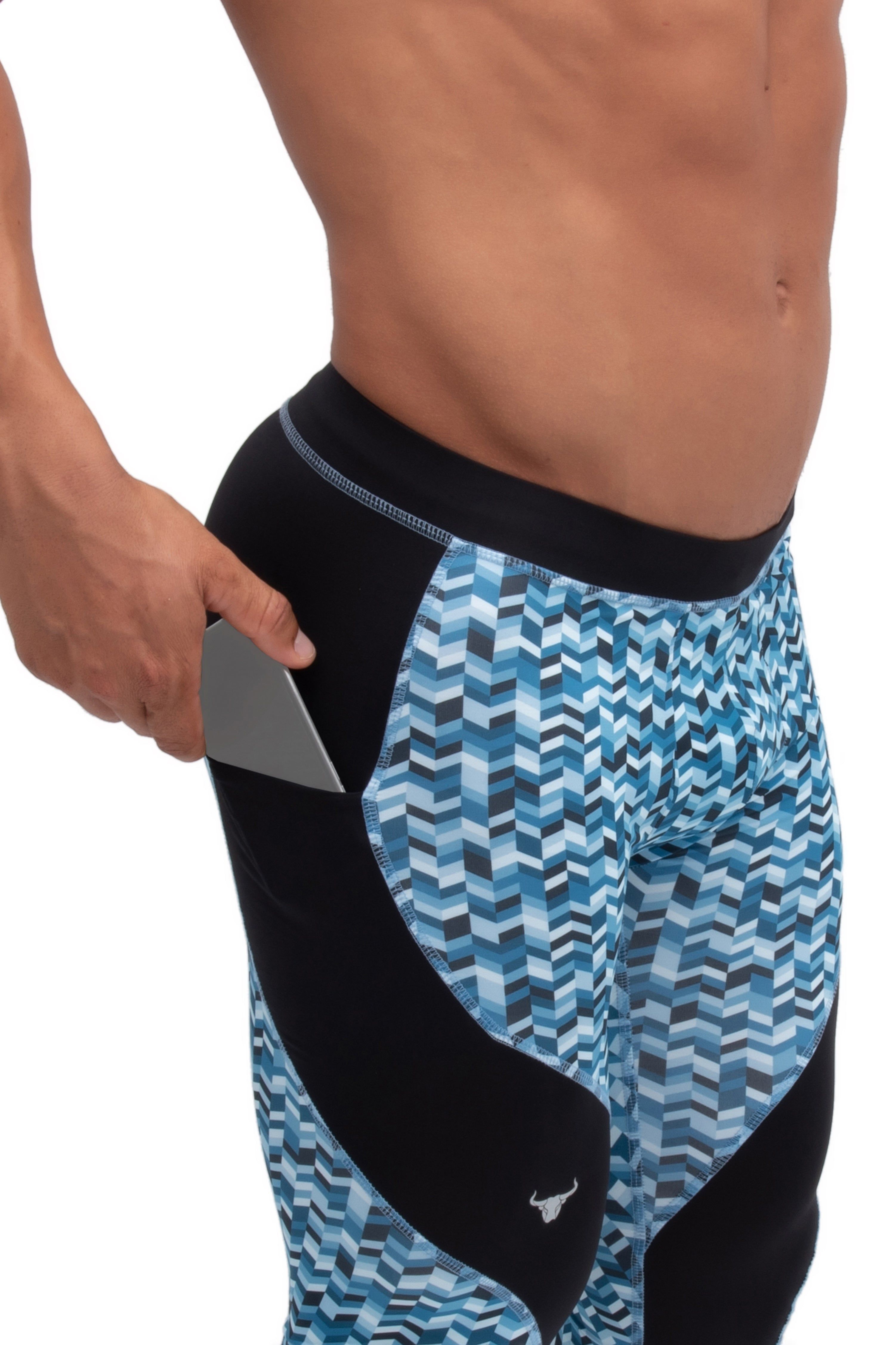 Blue Chevron Meggings sold by Matador product image thumbnail 2