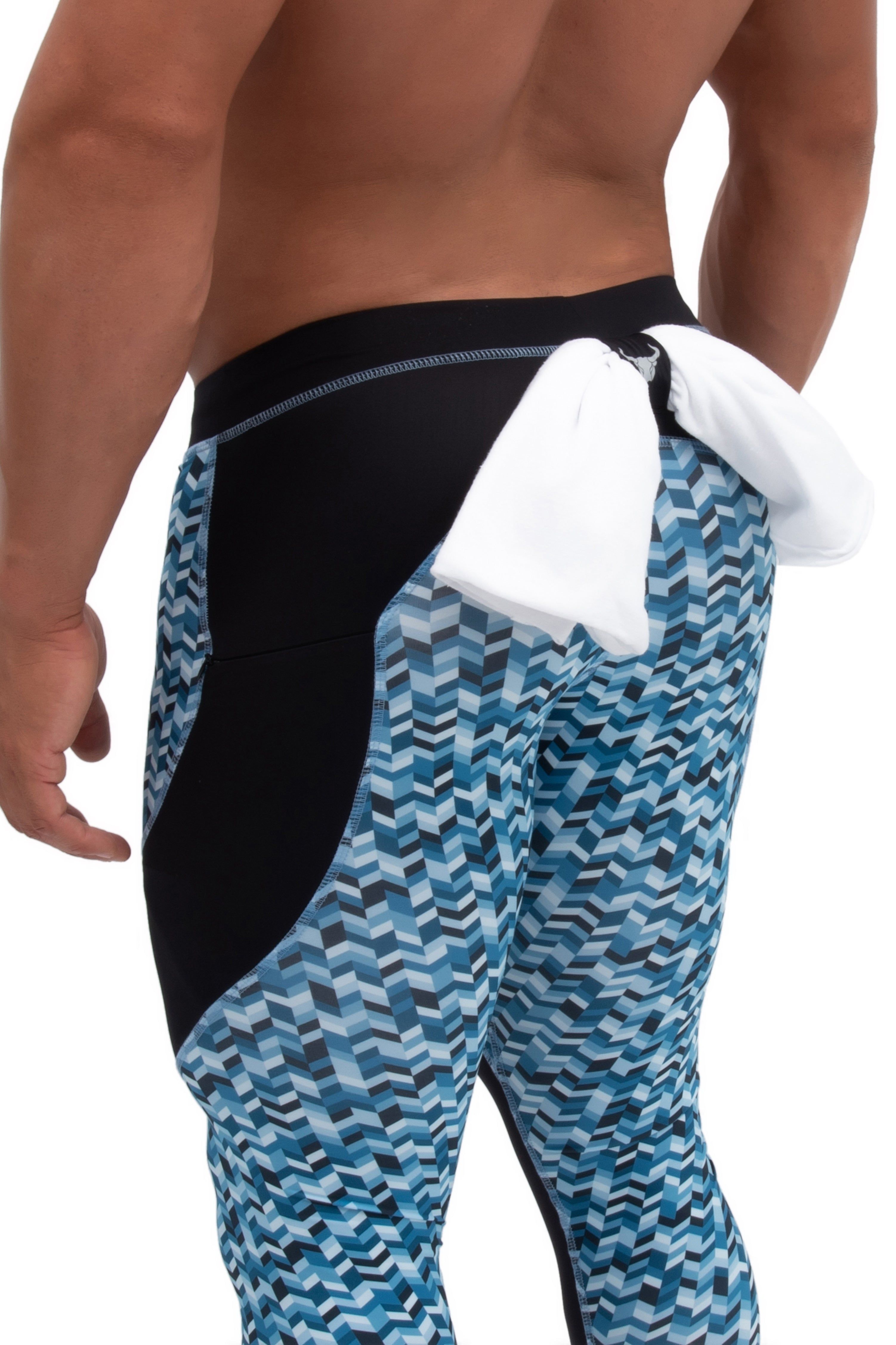 Blue Chevron Meggings sold by Matador product image thumbnail 3