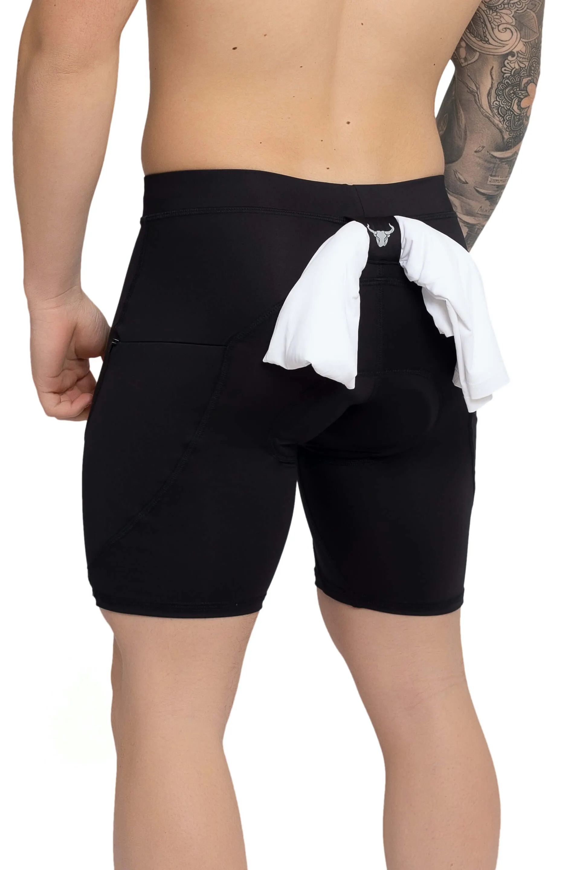 Black/Black Biker Shorts sold by Matador product image thumbnail 4
