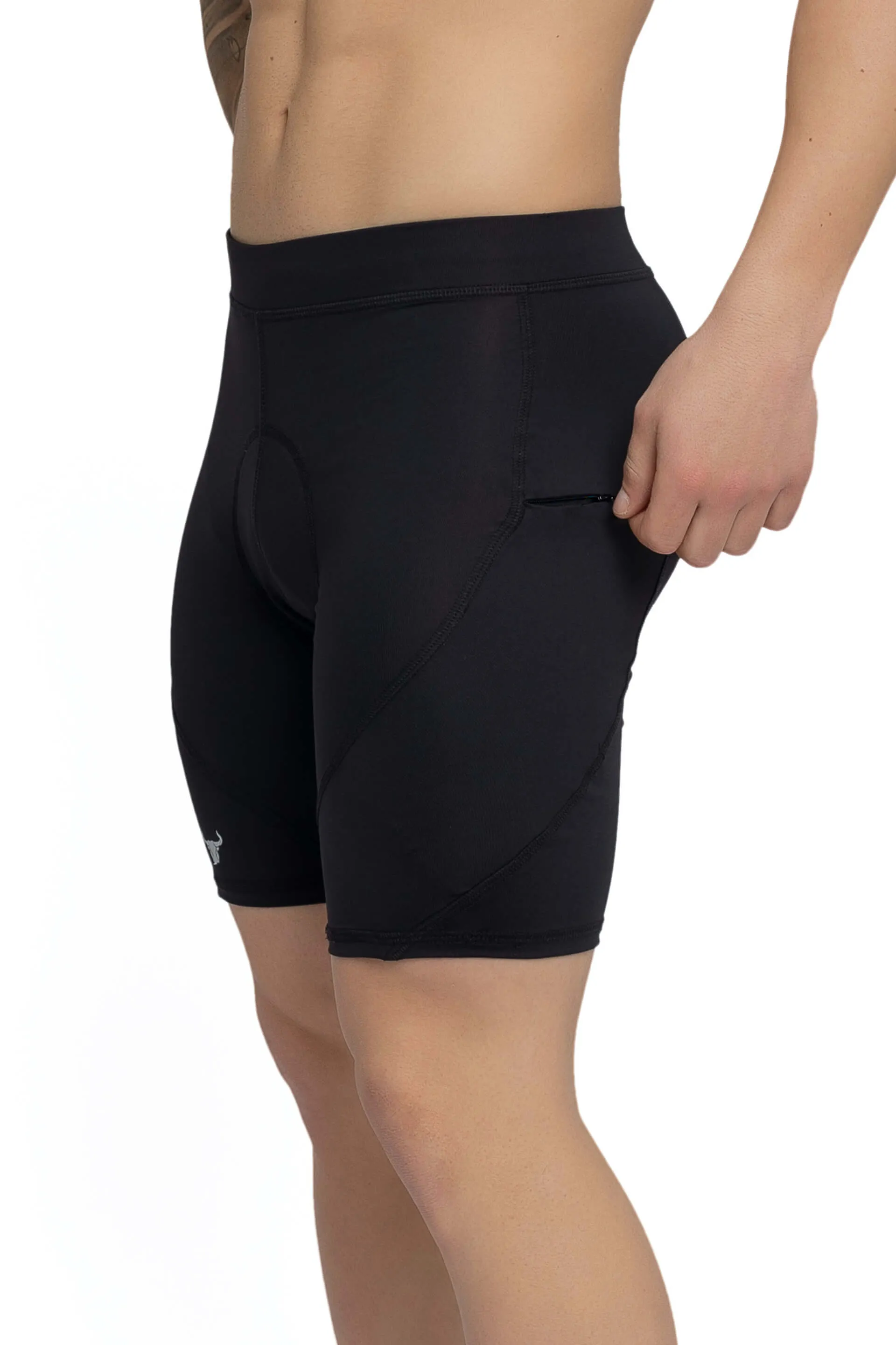 Black/Black Biker Shorts sold by Matador product image thumbnail 5