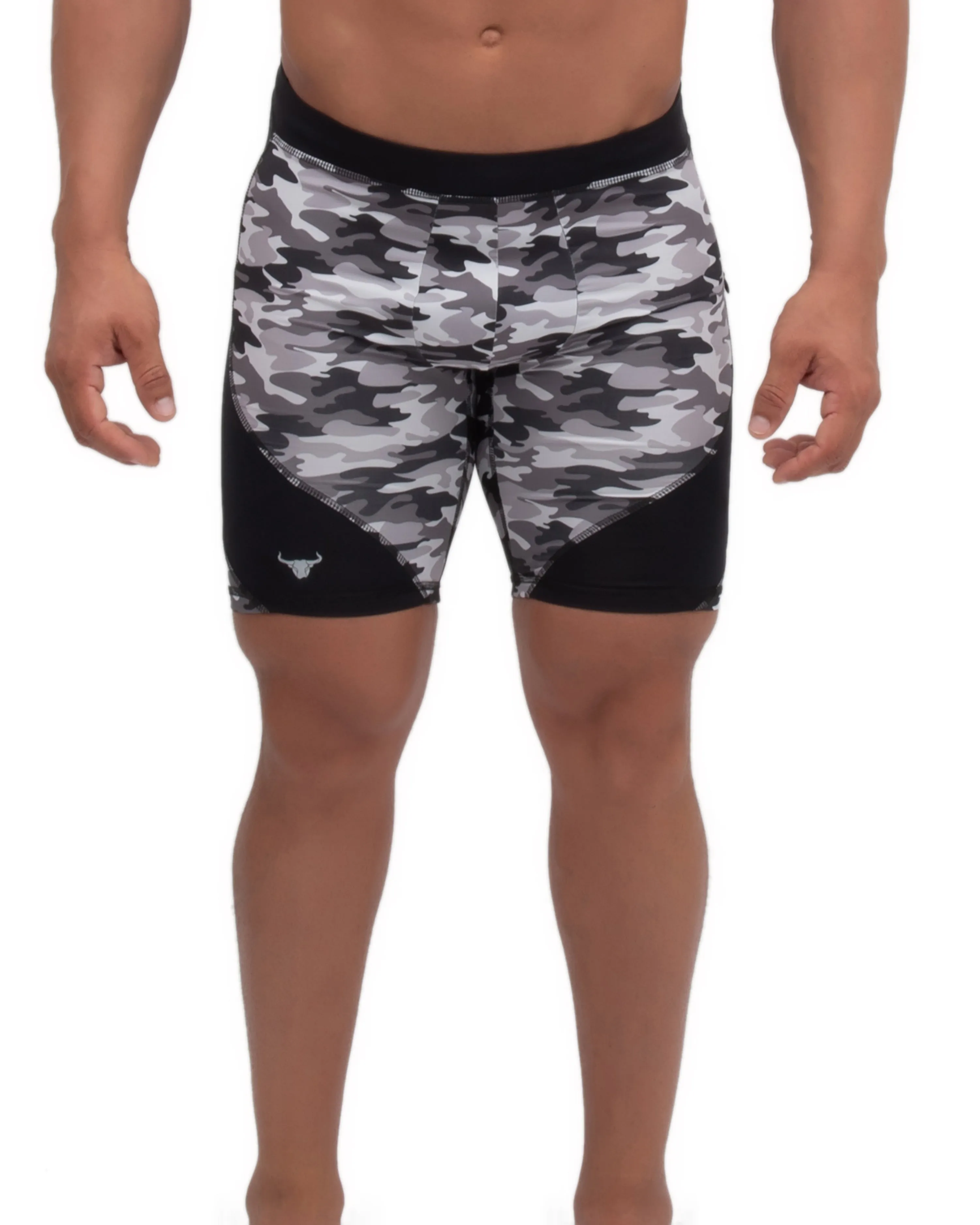 Gray Camo Shorts sold by Matador