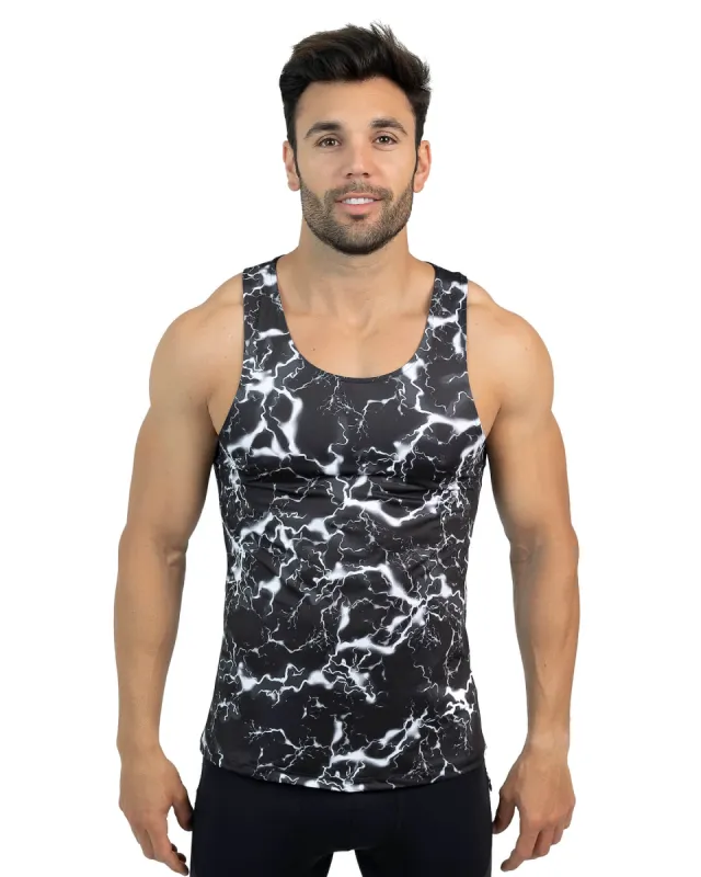 Black Thunder Tank Top sold by Matador