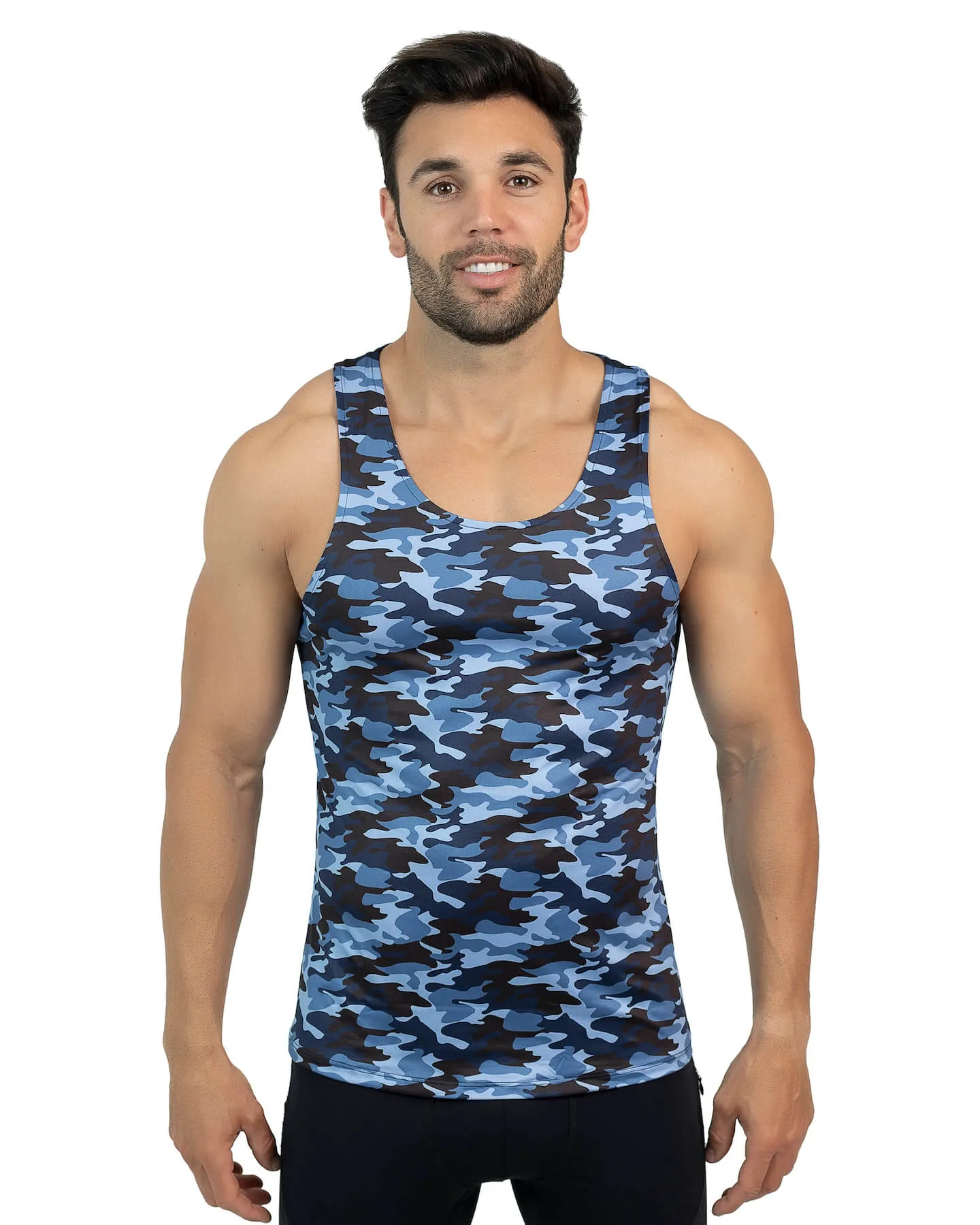Blue Camo Tank Top sold by Matador