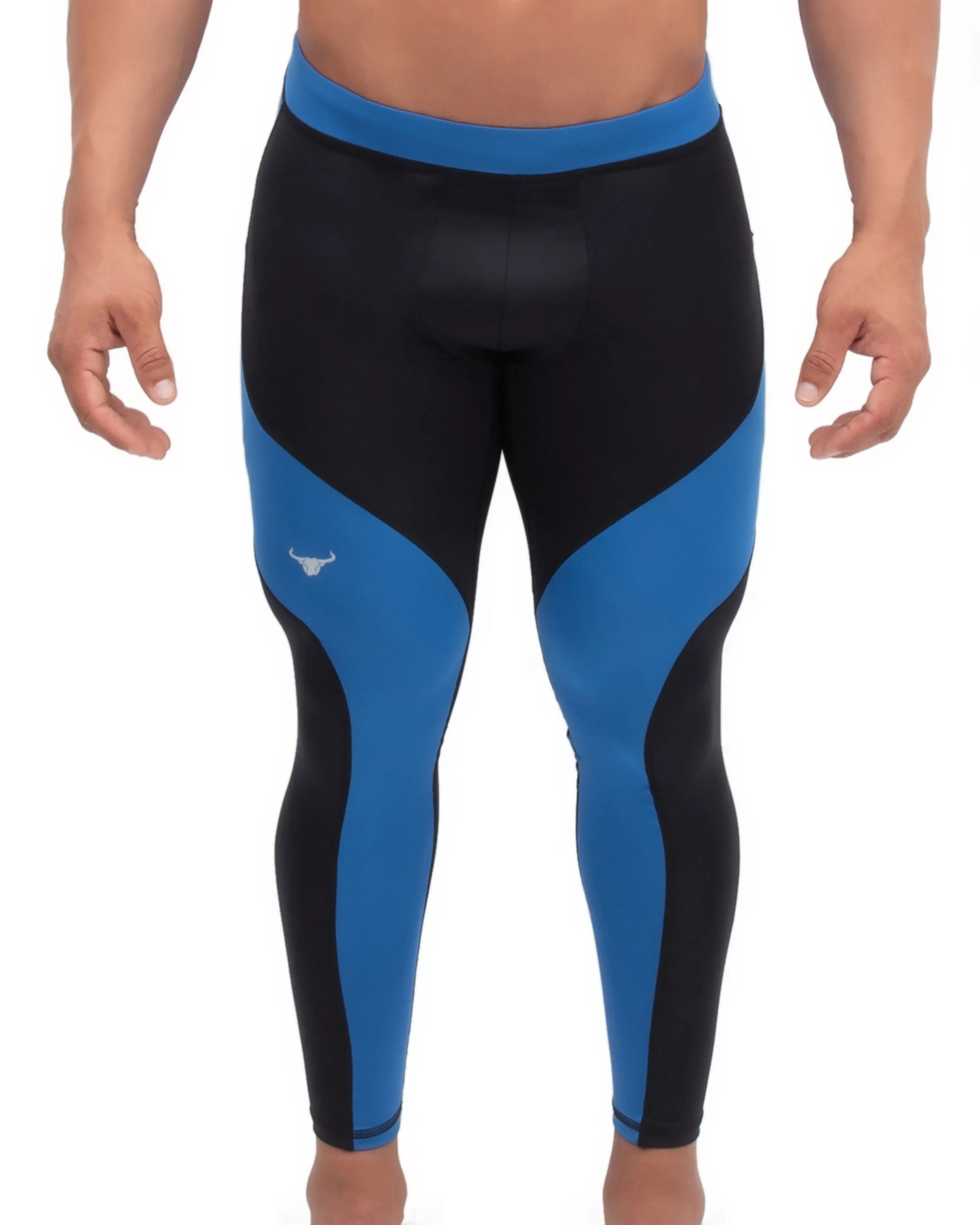 Black/Blue Meggings sold by Matador