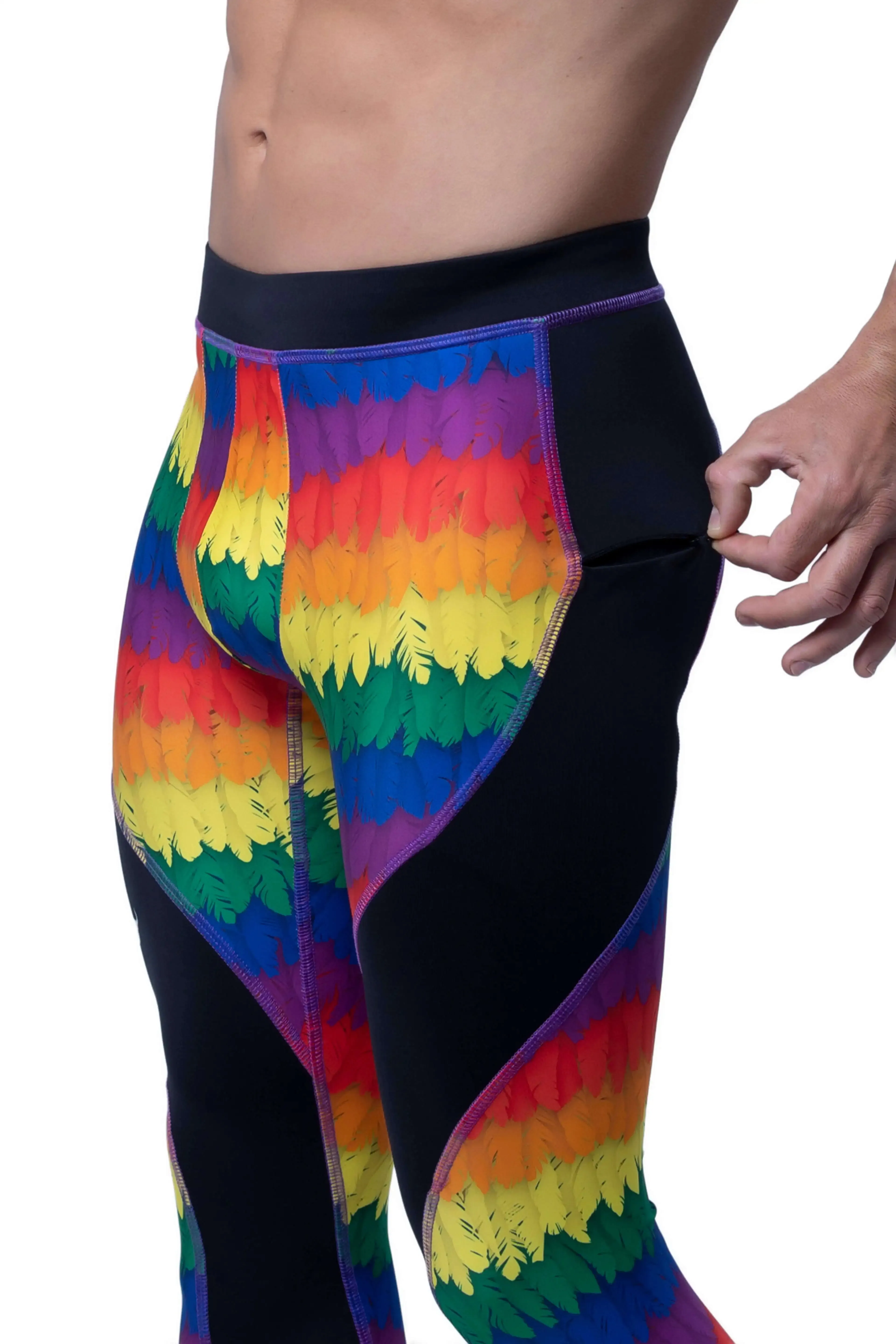 Pride Feathers Meggings sold by Matador product image thumbnail 4