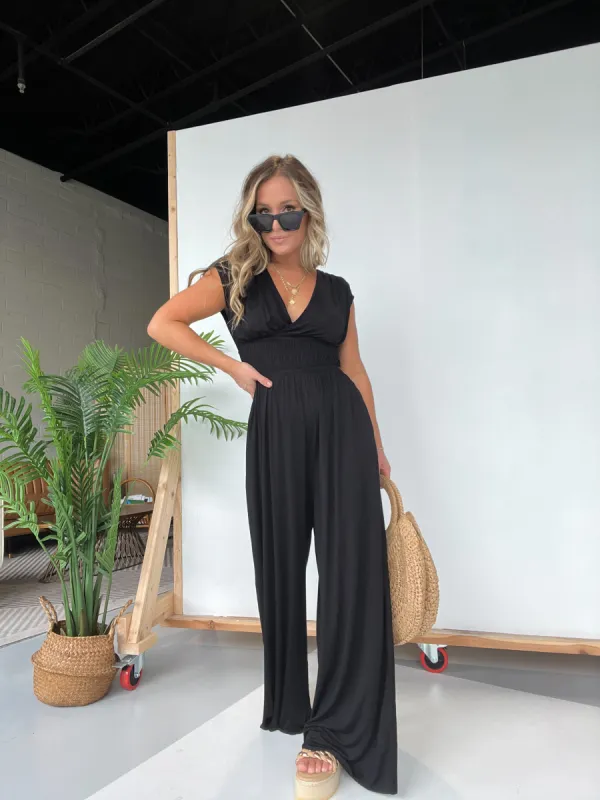 Ready For Anything Jumpsuit Black sold by Chic by Ally B