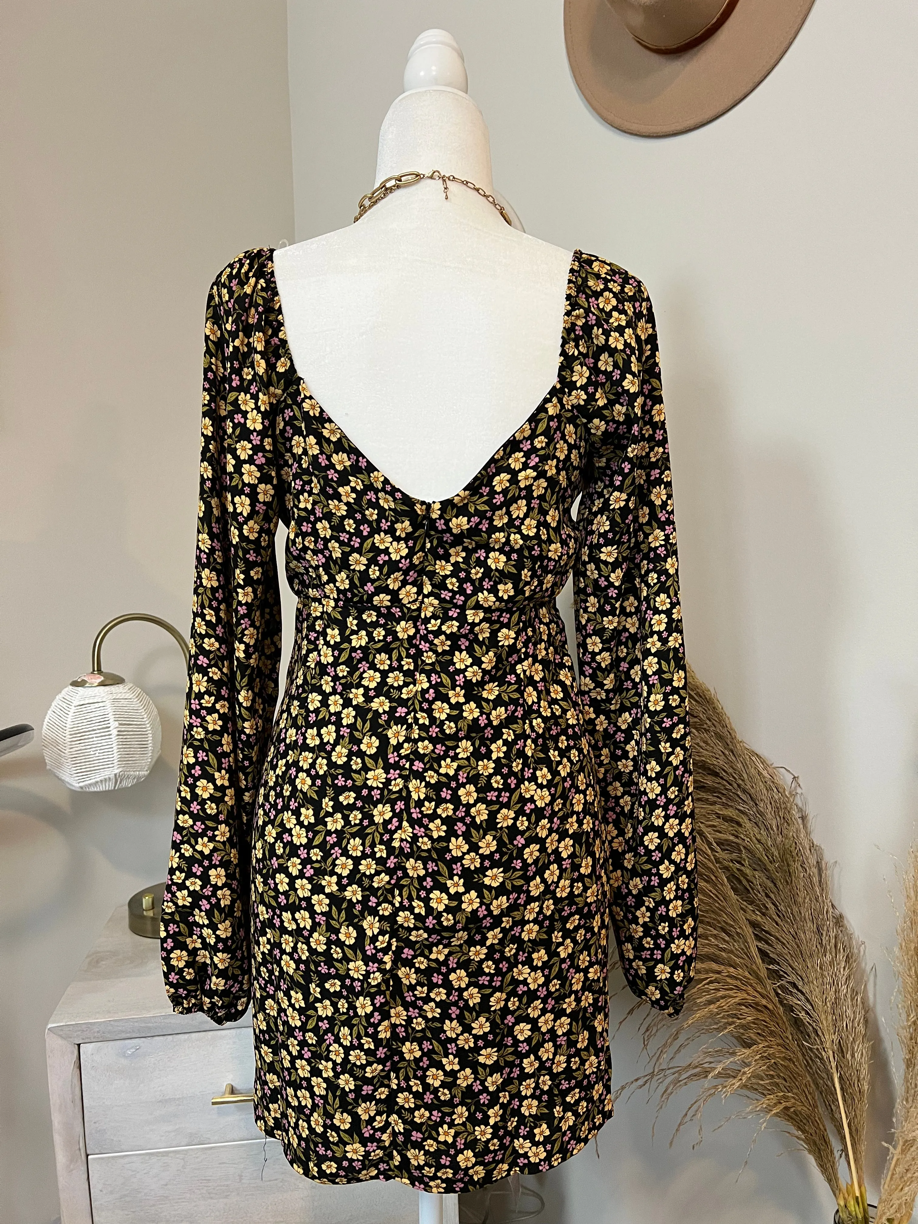 DITSY SLIT FRONT MINI DRESS sold by Chic by Ally B product image thumbnail 2