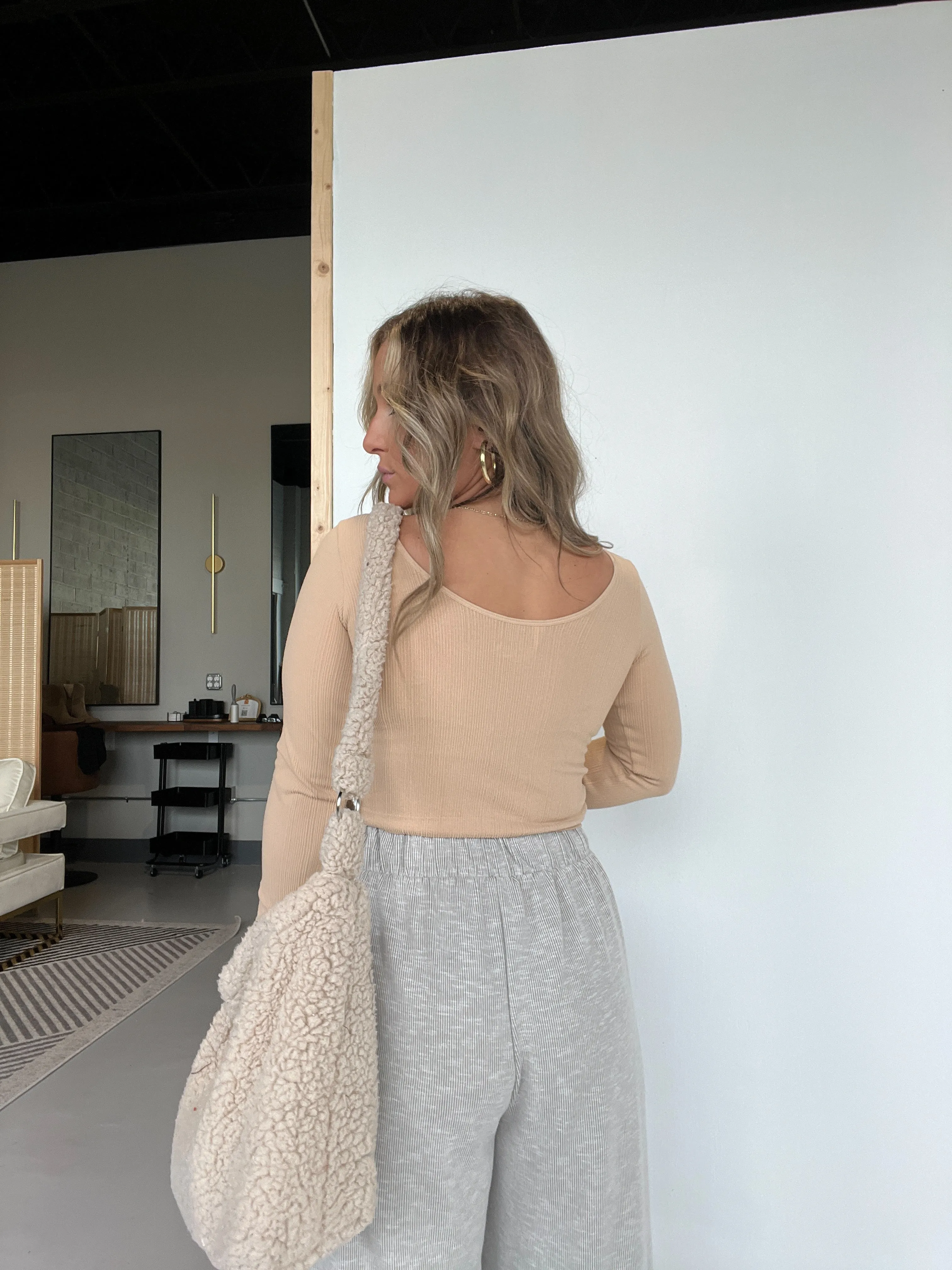 Plain Jane Long Sleeve Taupe sold by Chic by Ally B product image thumbnail 4