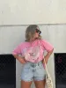 Rock N Roll Tee Washed Pink sold by Chic by Ally B