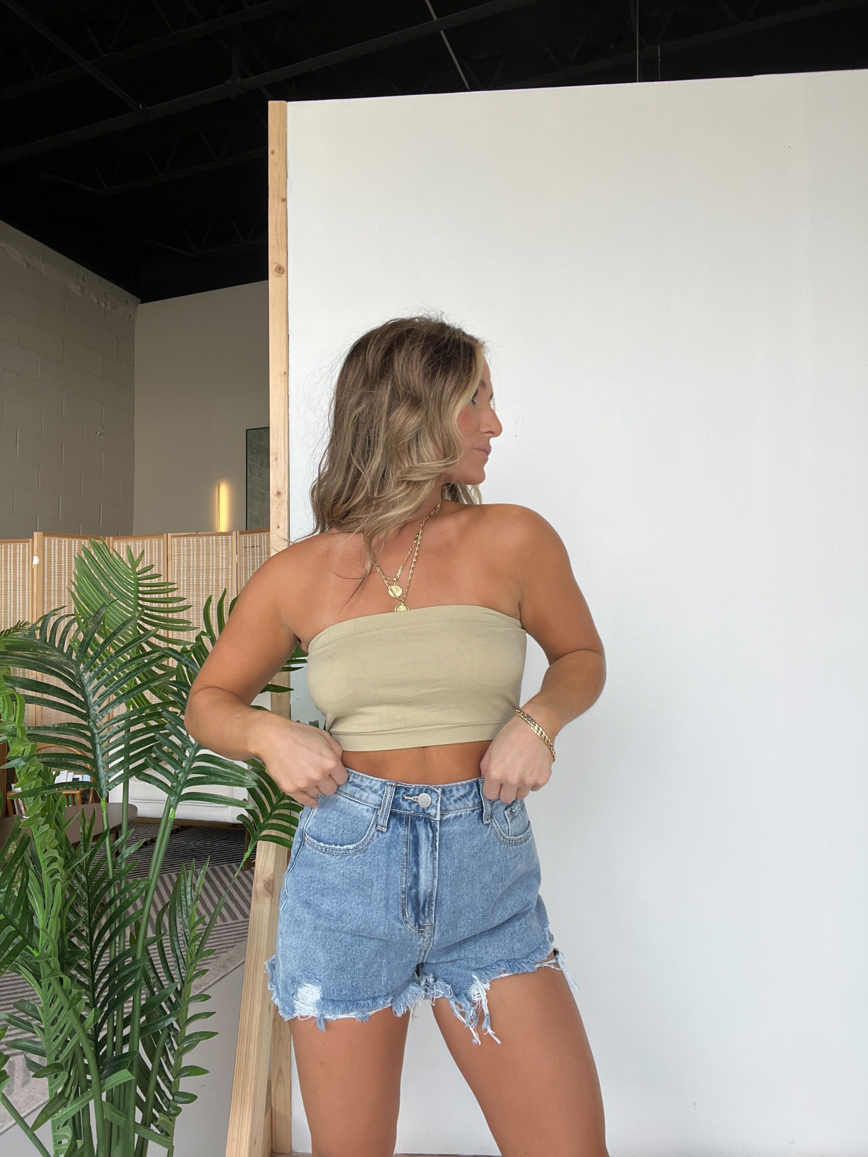 Your Basic Bandeau Beige sold by Chic by Ally B product image thumbnail 4