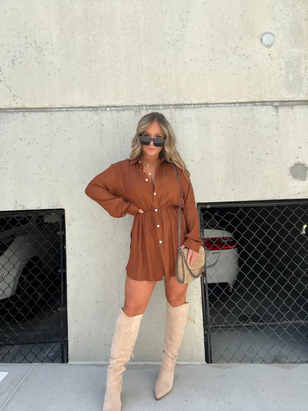 Satin Covered Nights Romper Dress sold by Chic by Ally B