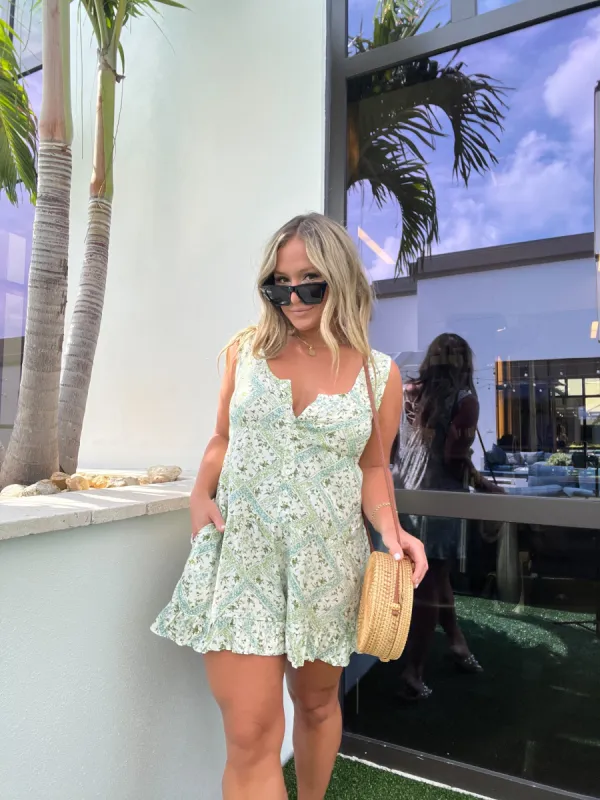 Summer Time Fine Floral Romper sold by Chic by Ally B