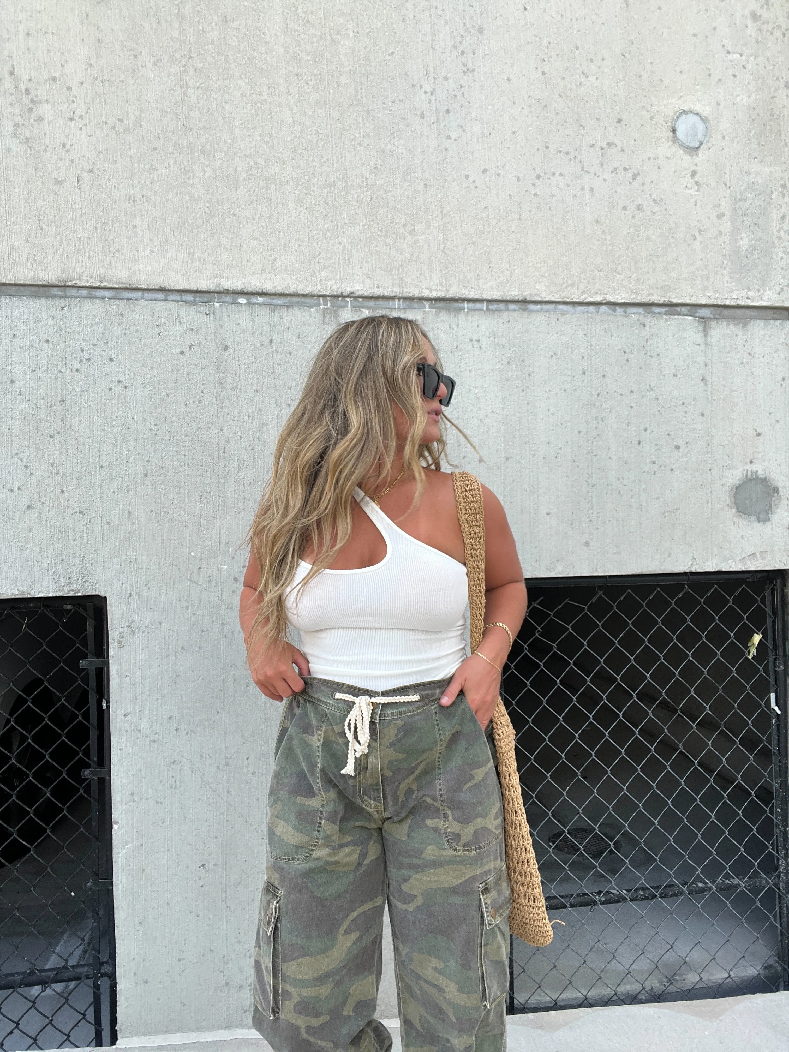 Contour One Shoulder Tank White sold by Chic by Ally B product image thumbnail 5