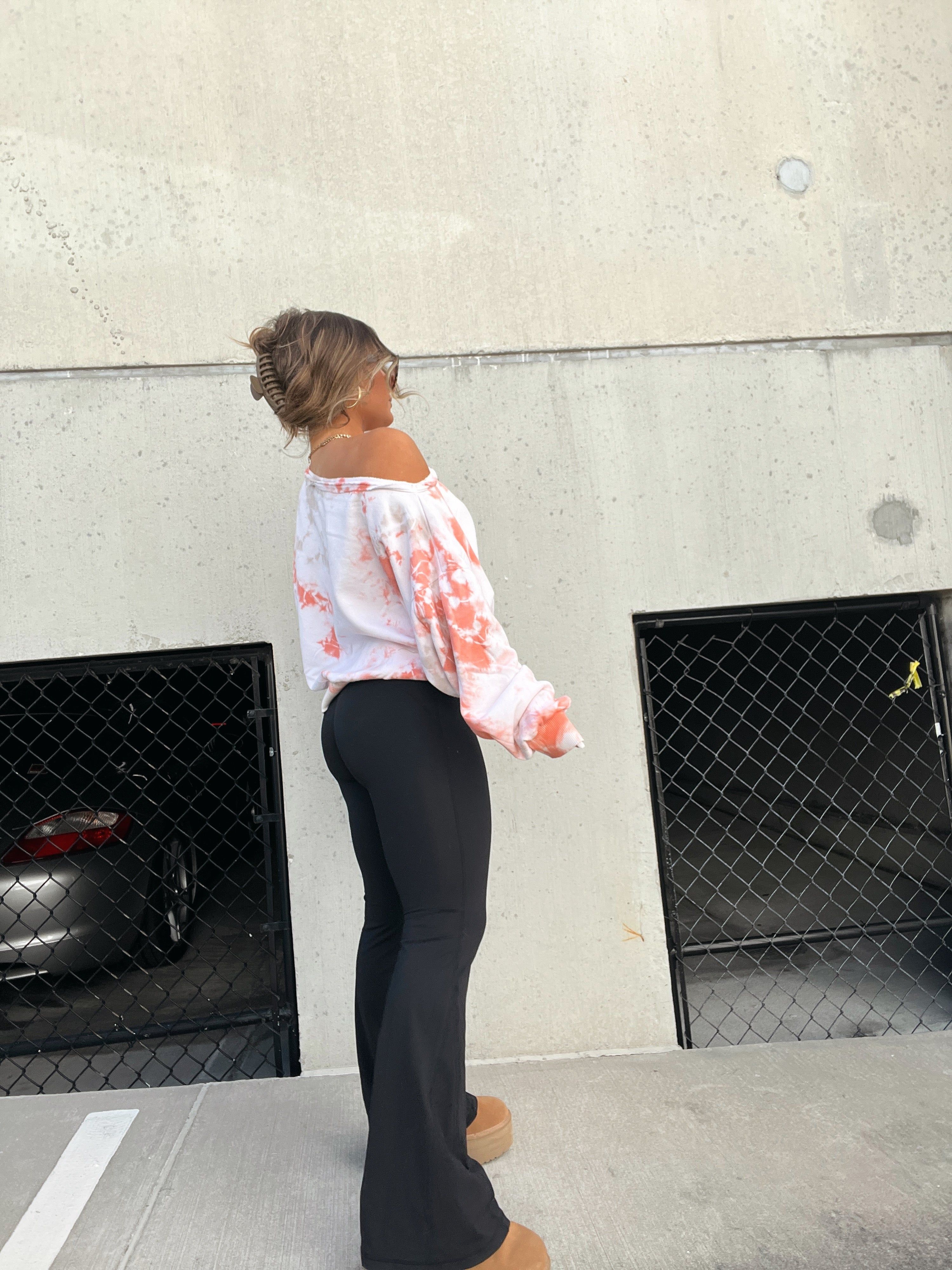 OFF THE SHOULDER TIE DYE SWEATSHIRT sold by Chic by Ally B product image thumbnail 6