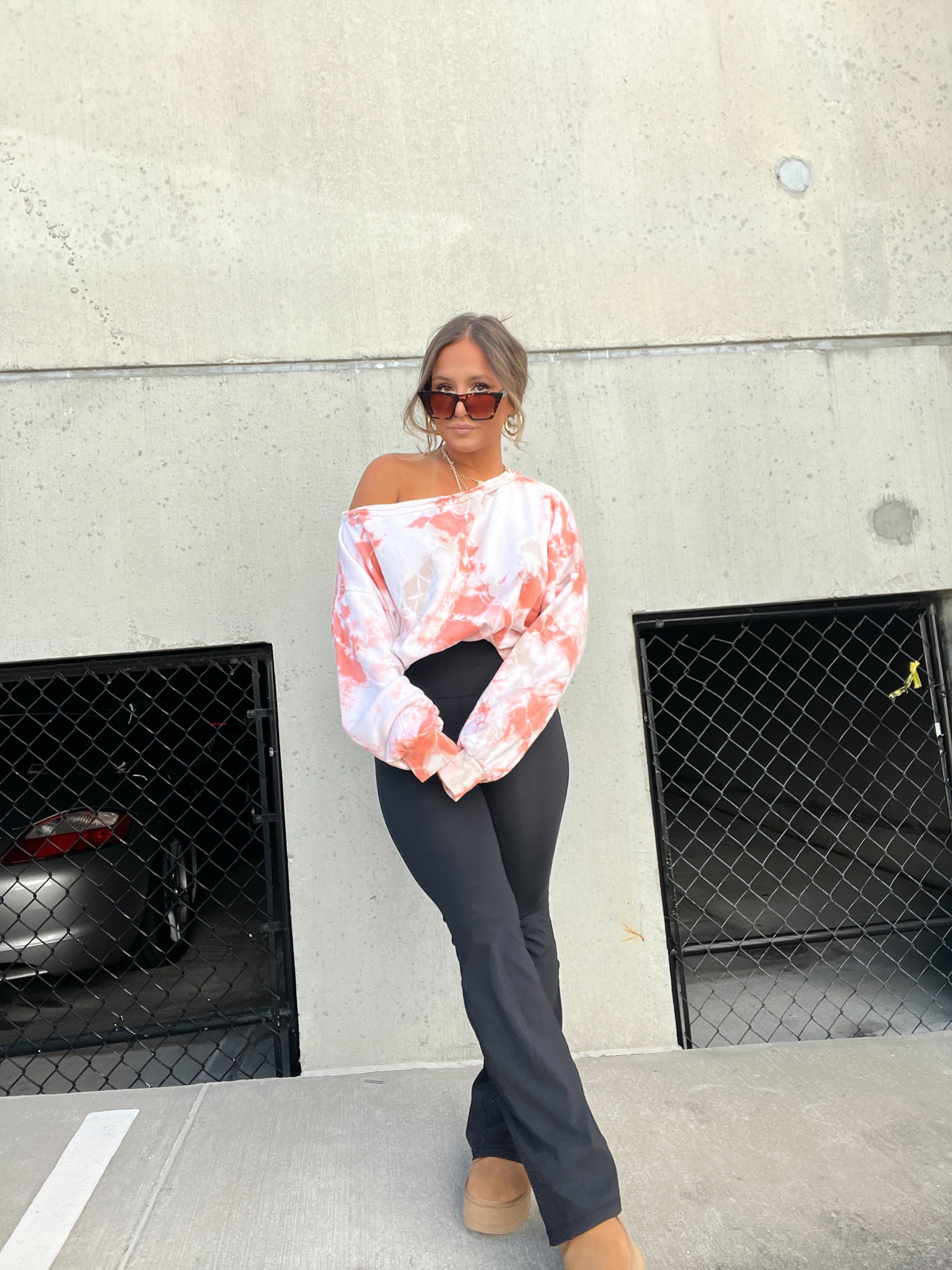 OFF THE SHOULDER TIE DYE SWEATSHIRT sold by Chic by Ally B product image thumbnail 8