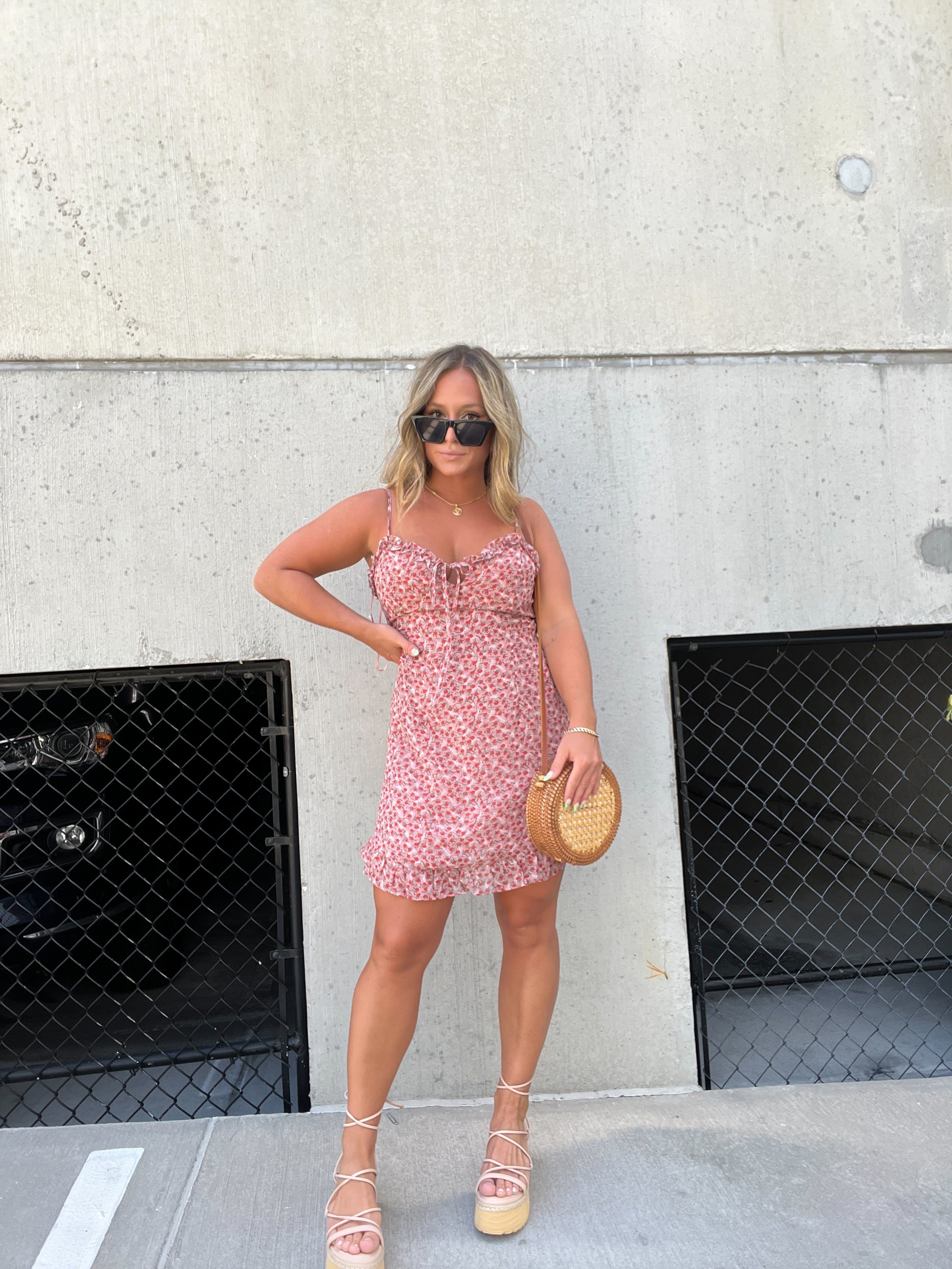 DAINTY ROSE RUFFLED MINI DRESS sold by Chic by Ally B product image thumbnail 16