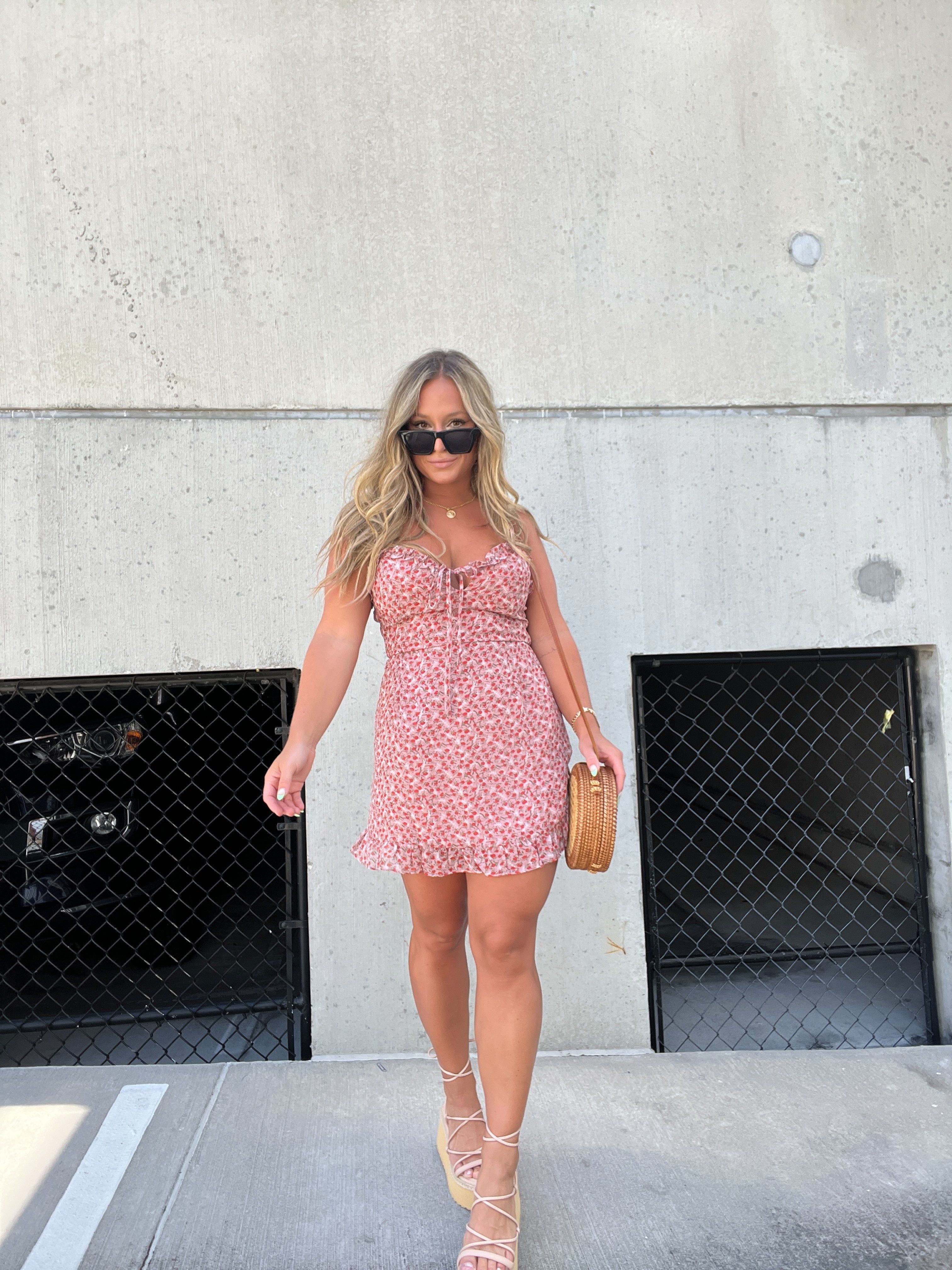 DAINTY ROSE RUFFLED MINI DRESS sold by Chic by Ally B product image thumbnail 15