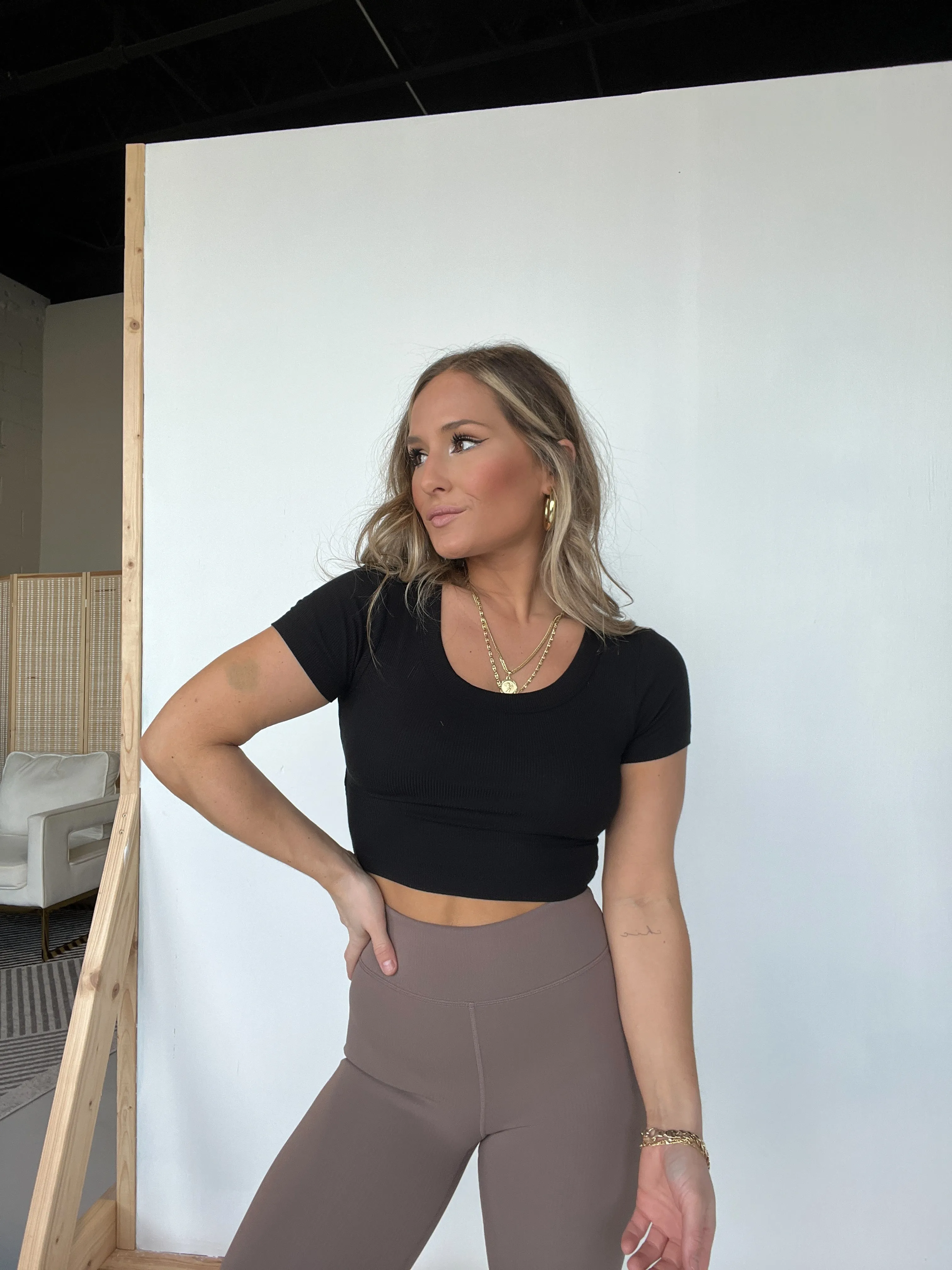 Decker Scoop Tee Black sold by Chic by Ally B product image thumbnail 2