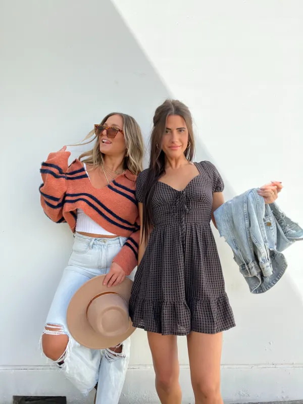 FEELIN FLIRTY PLAID MINI DRESS sold by Chic by Ally B