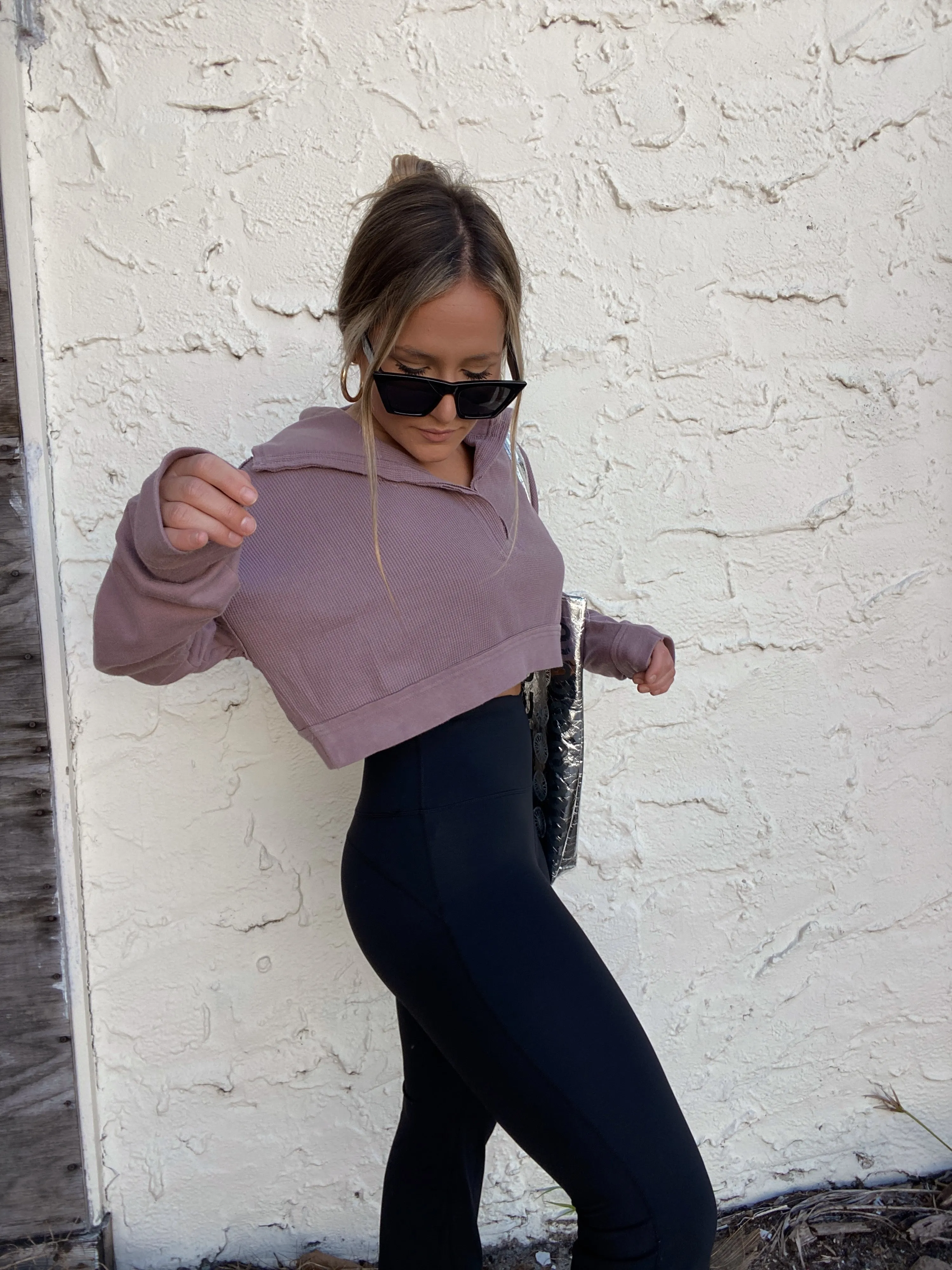 SPORTY SPICE TOP MAUVE sold by Chic by Ally B product image thumbnail 4