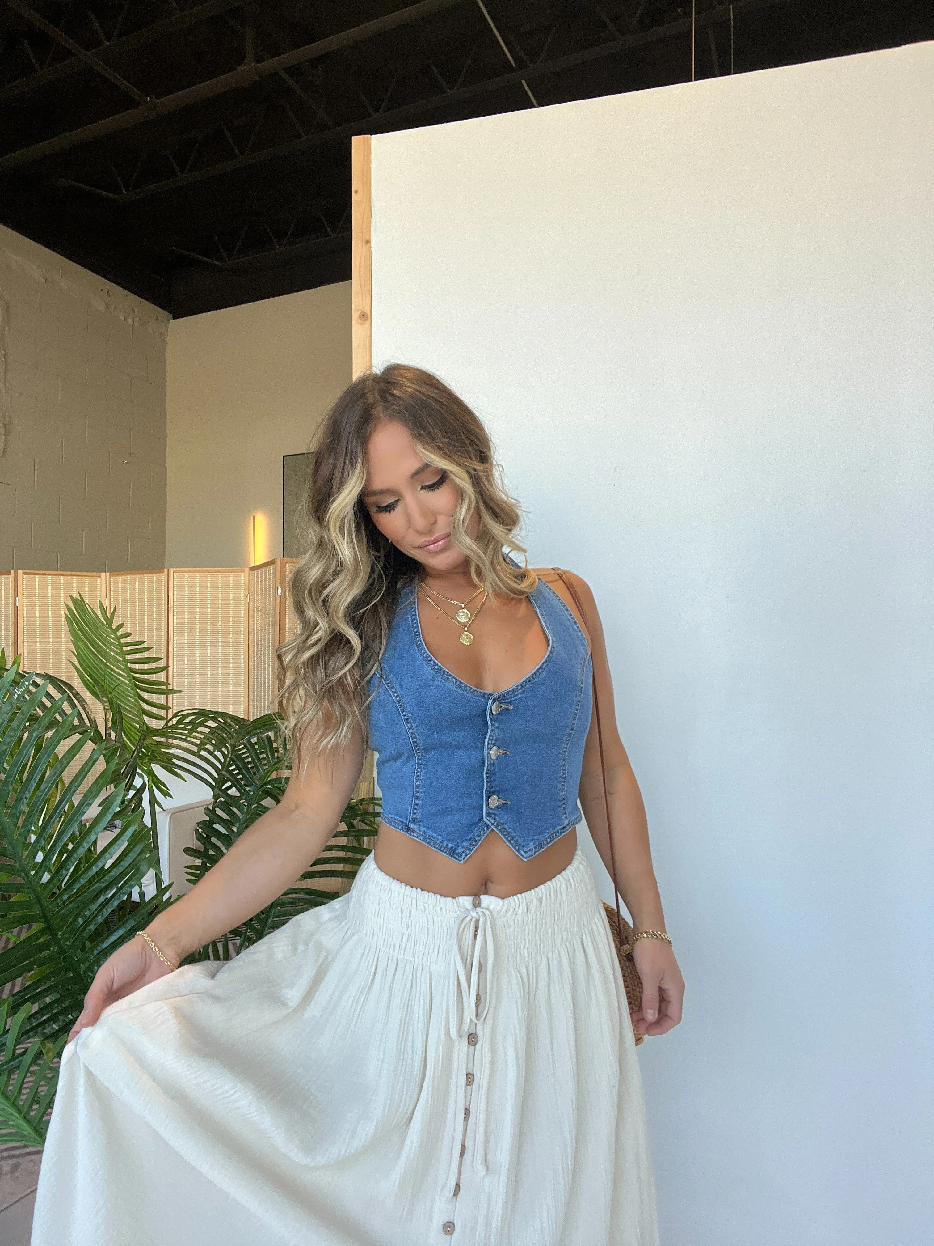 Austin Denim Halter Neck Top sold by Chic by Ally B product image thumbnail 2