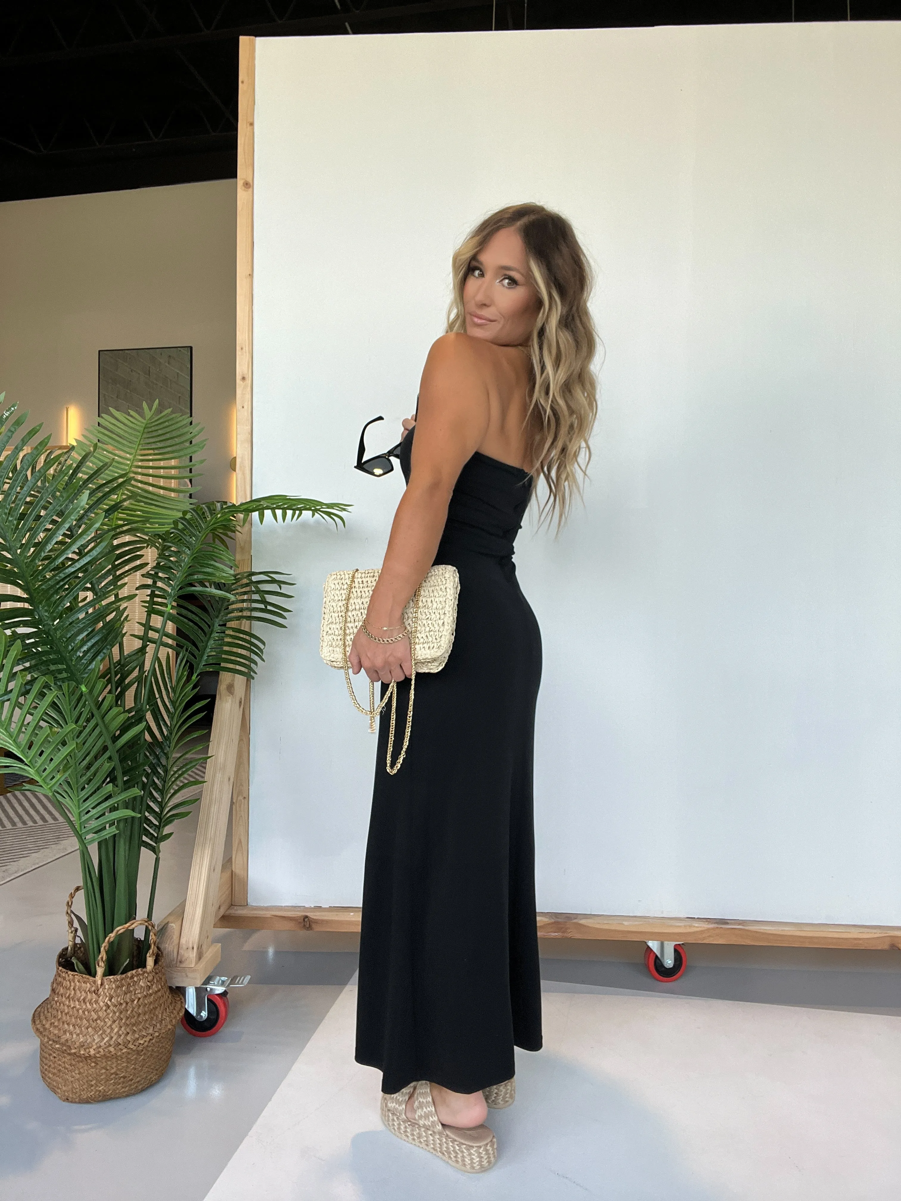 Cocktail Hour Midi Dress Black sold by Chic by Ally B product image thumbnail 3