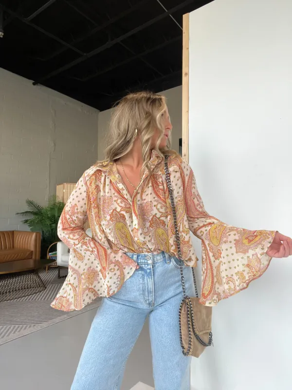 Blush Dreams Boho Blouse sold by Chic by Ally B