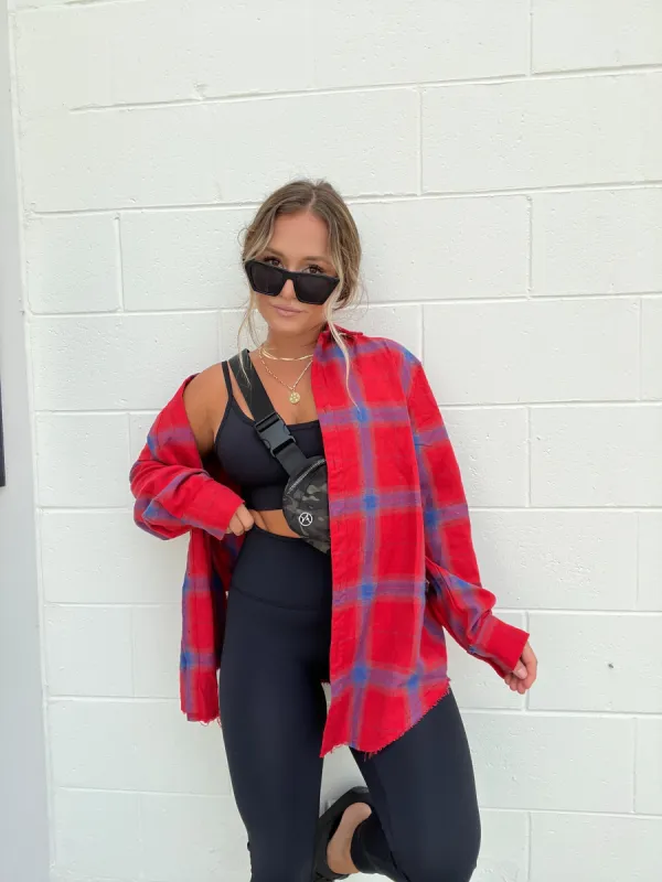 Bonfire Flannel Red sold by Chic by Ally B