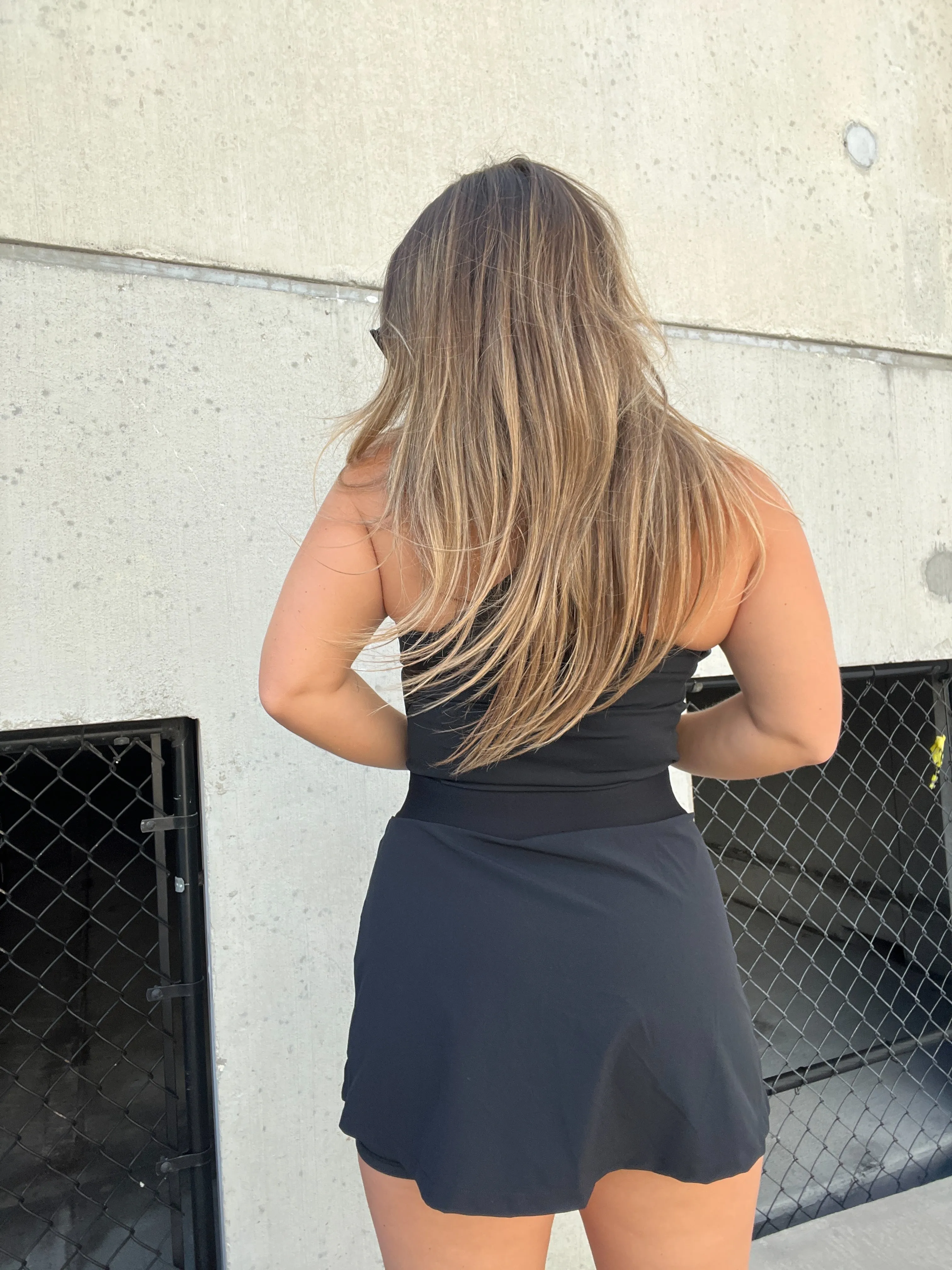 TENNIS TIME SKORT BLACK sold by Chic by Ally B product image thumbnail 2