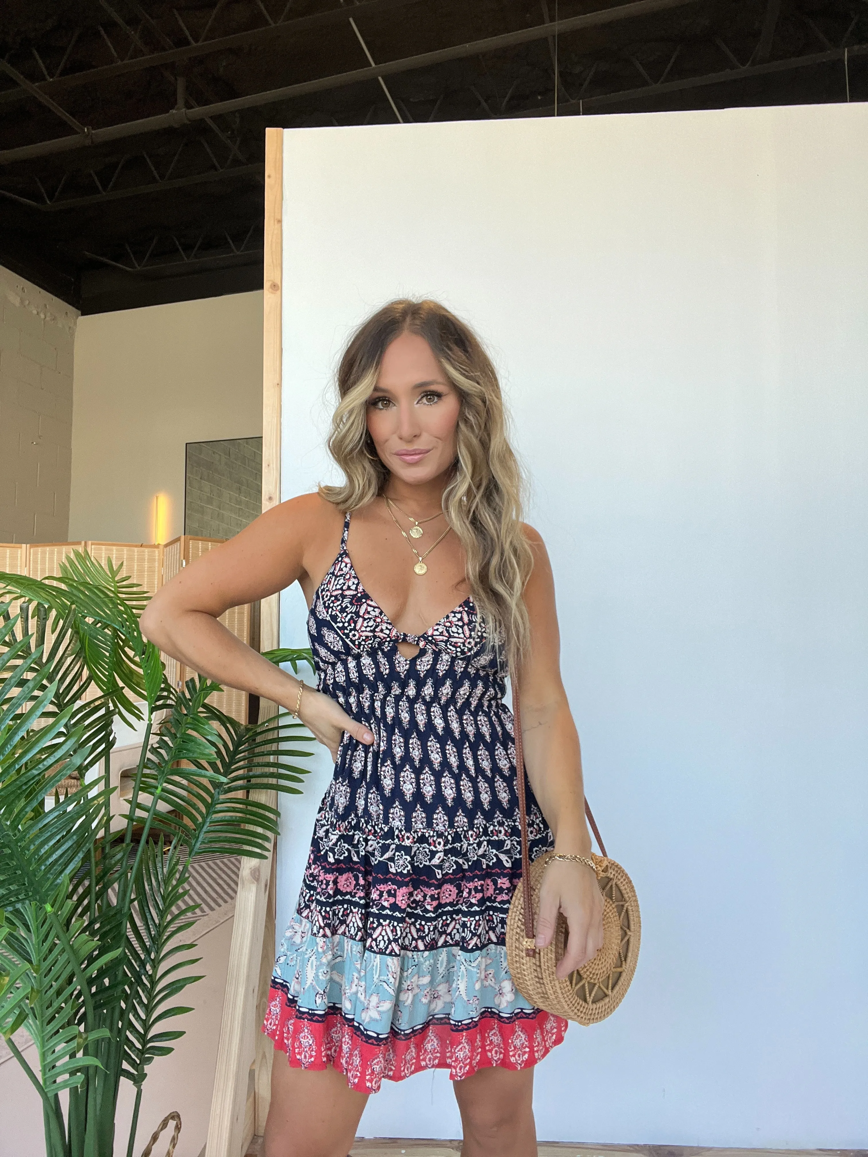 More to Come Mini Sun Dress Blue sold by Chic by Ally B