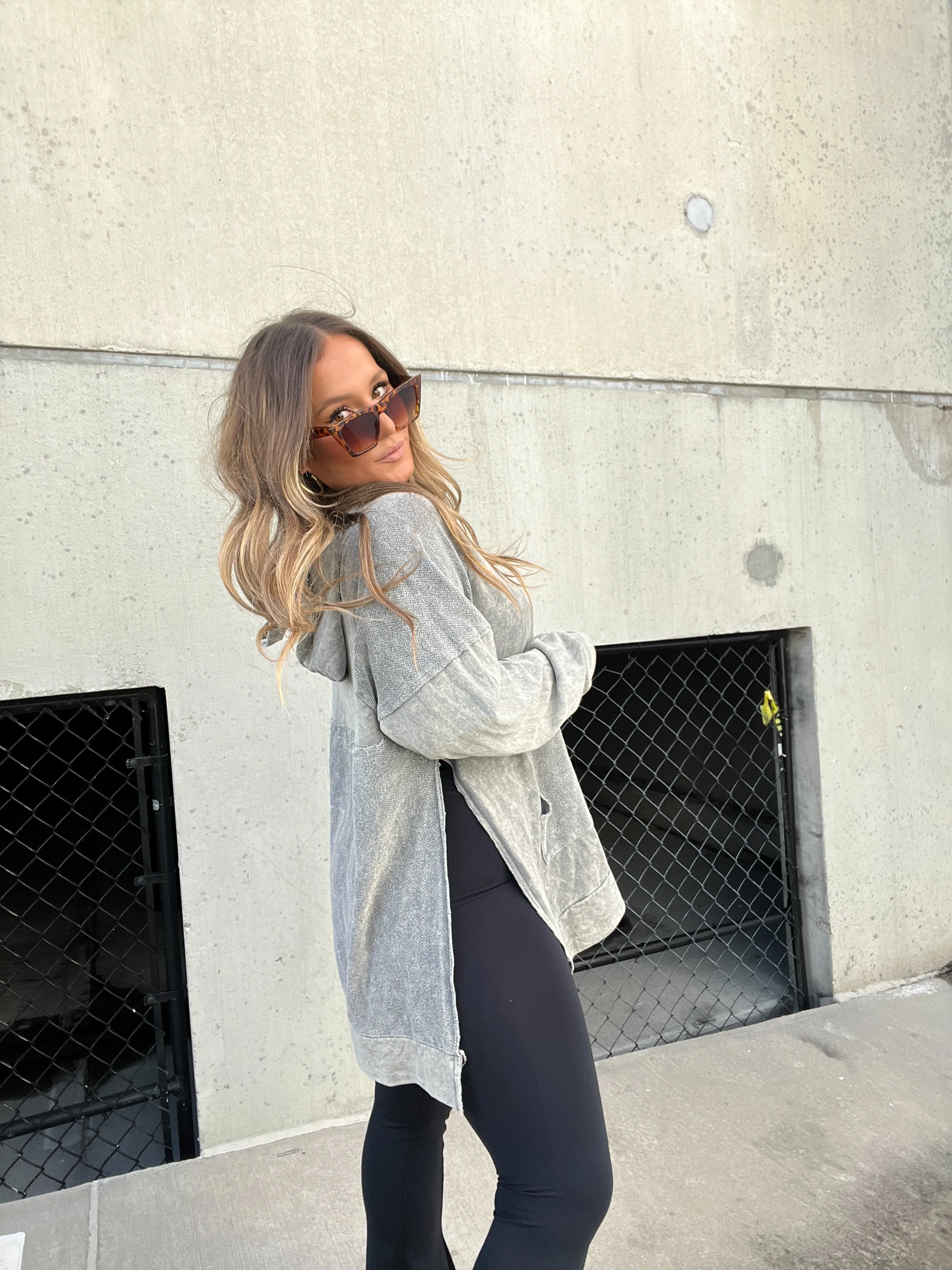 NOT YOUR AVERAGE HOODIE GREY sold by Chic by Ally B product image thumbnail 5