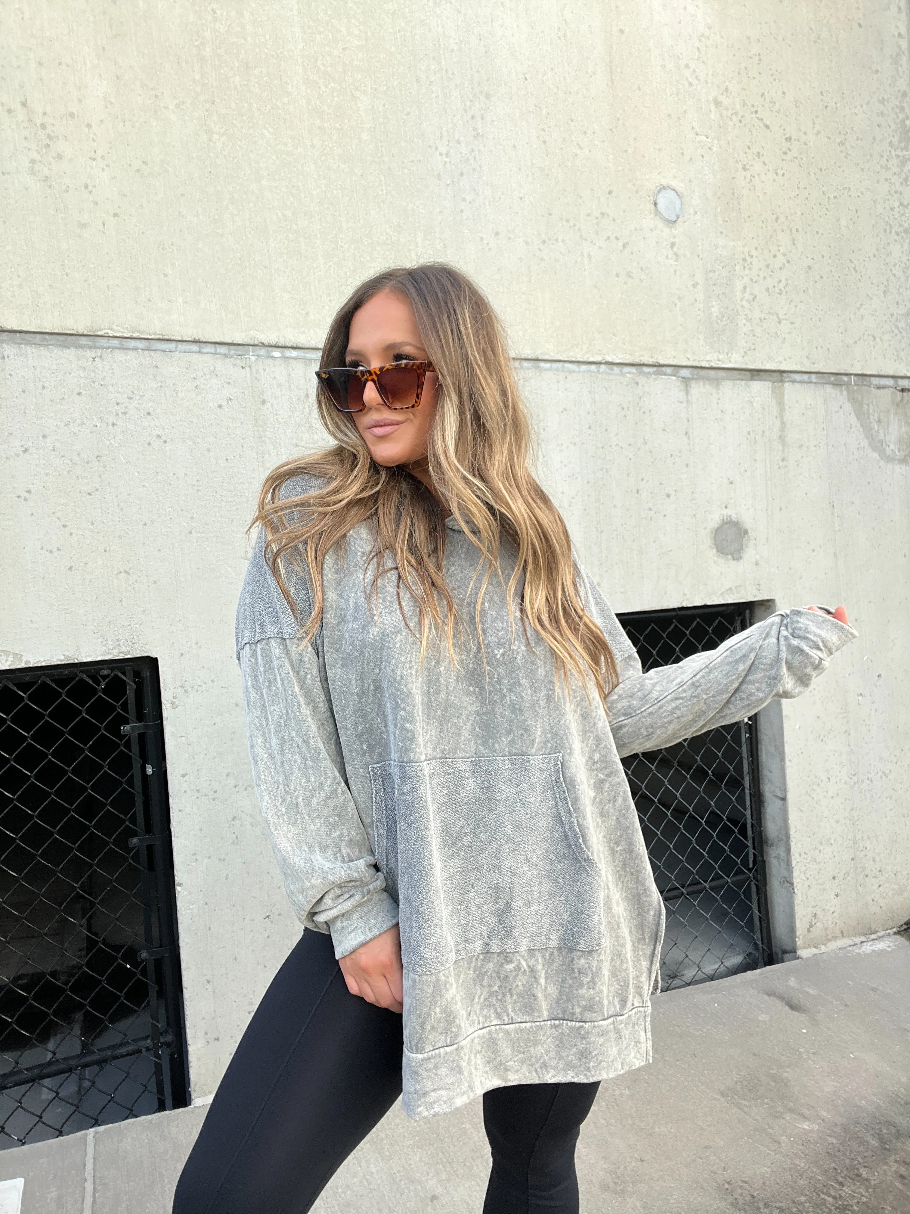 NOT YOUR AVERAGE HOODIE GREY sold by Chic by Ally B