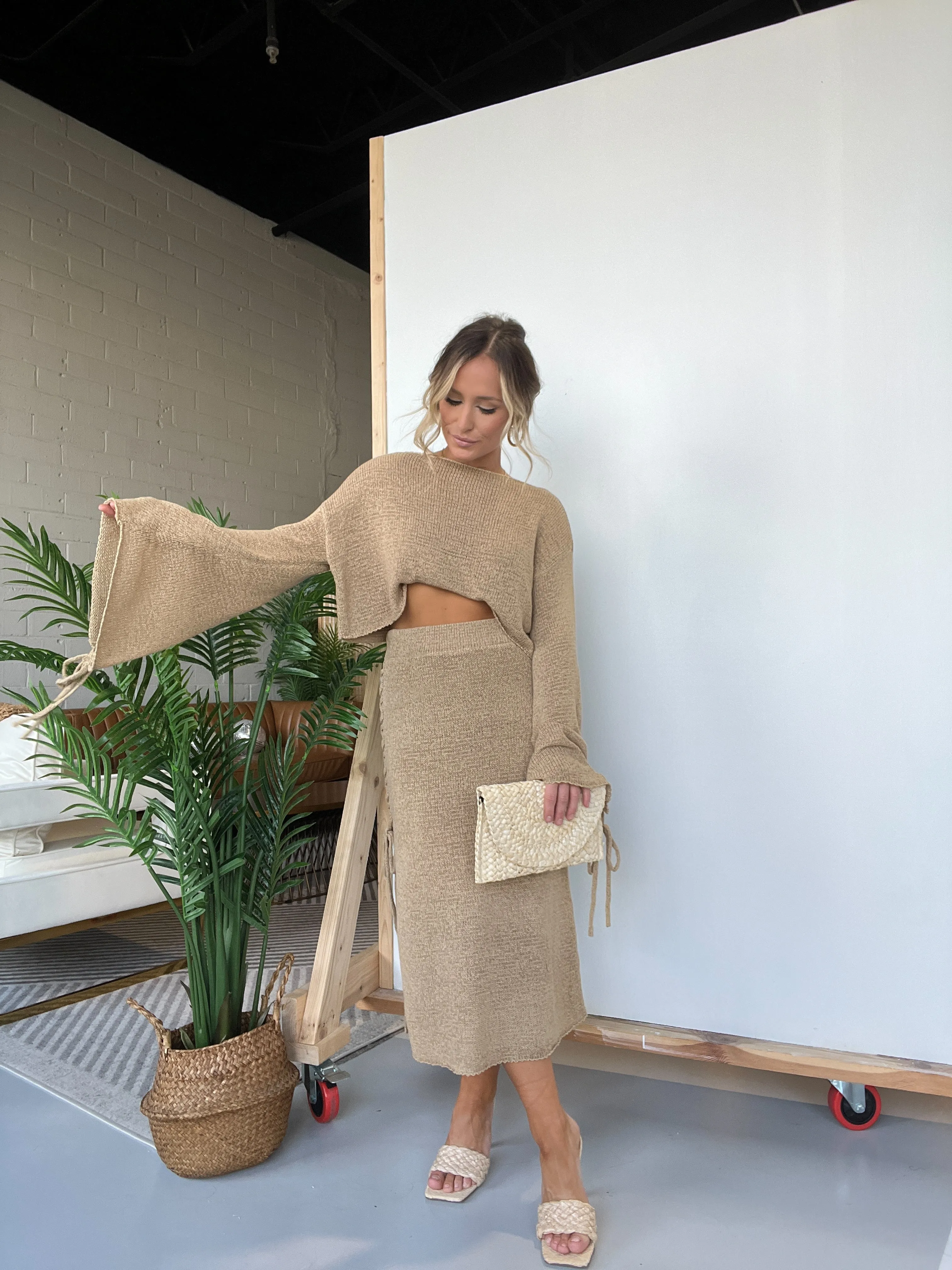 Tulum Nights Skirt Set Mocha sold by Chic by Ally B product image thumbnail 4