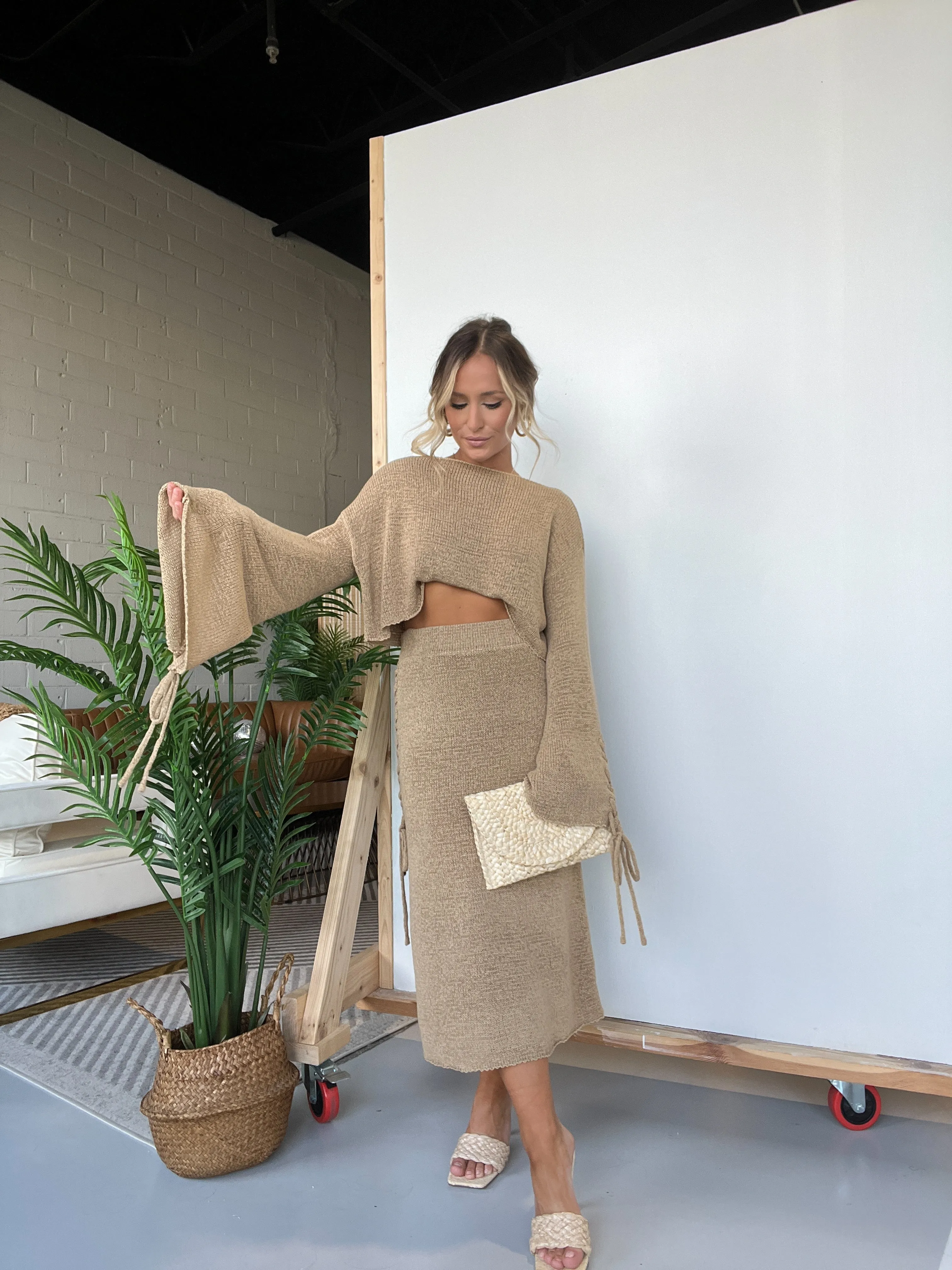 Tulum Nights Skirt Set Mocha sold by Chic by Ally B