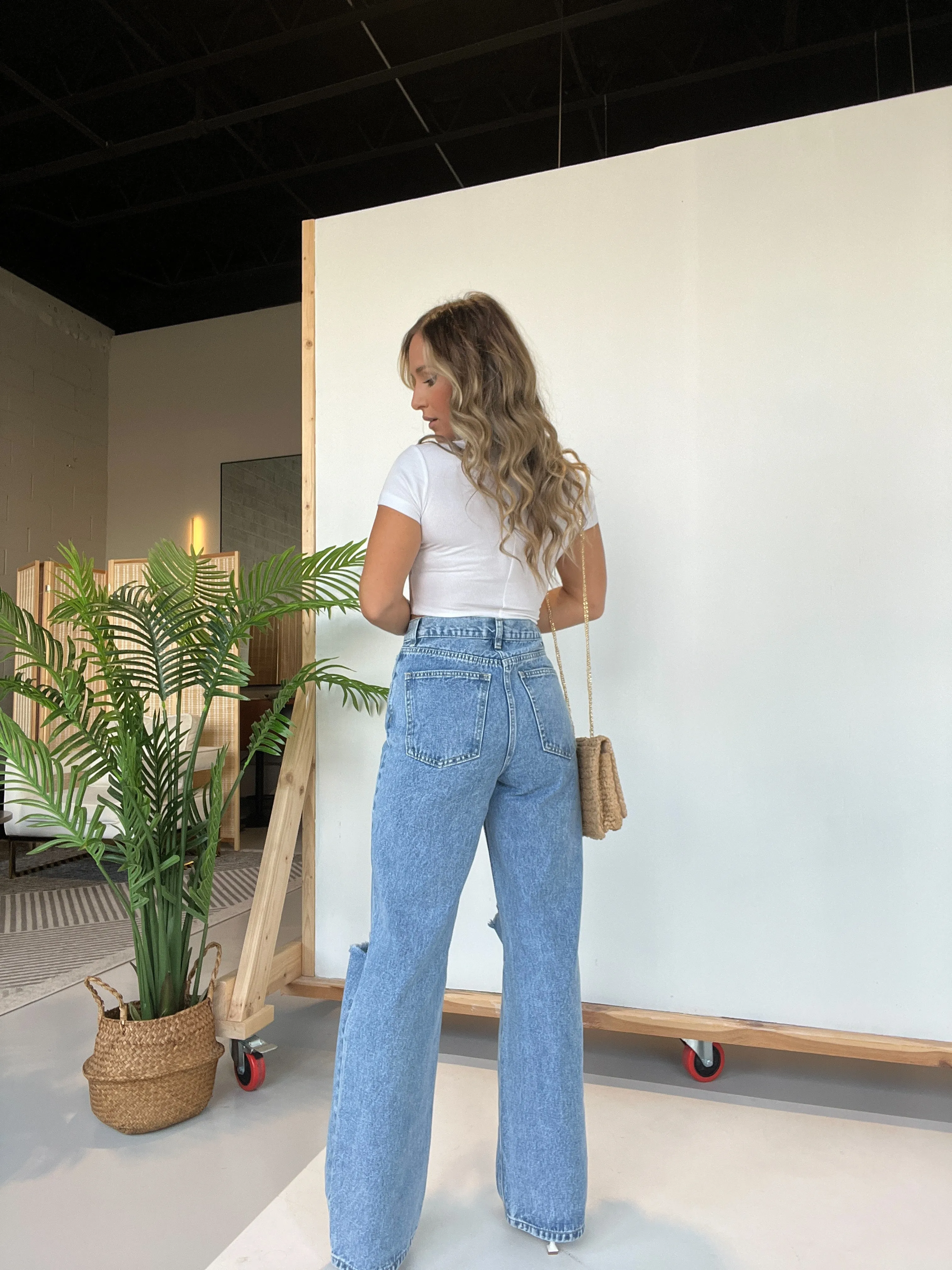 Your Girls High Waisted Jeans Medium Blue sold by Chic by Ally B product image thumbnail 5