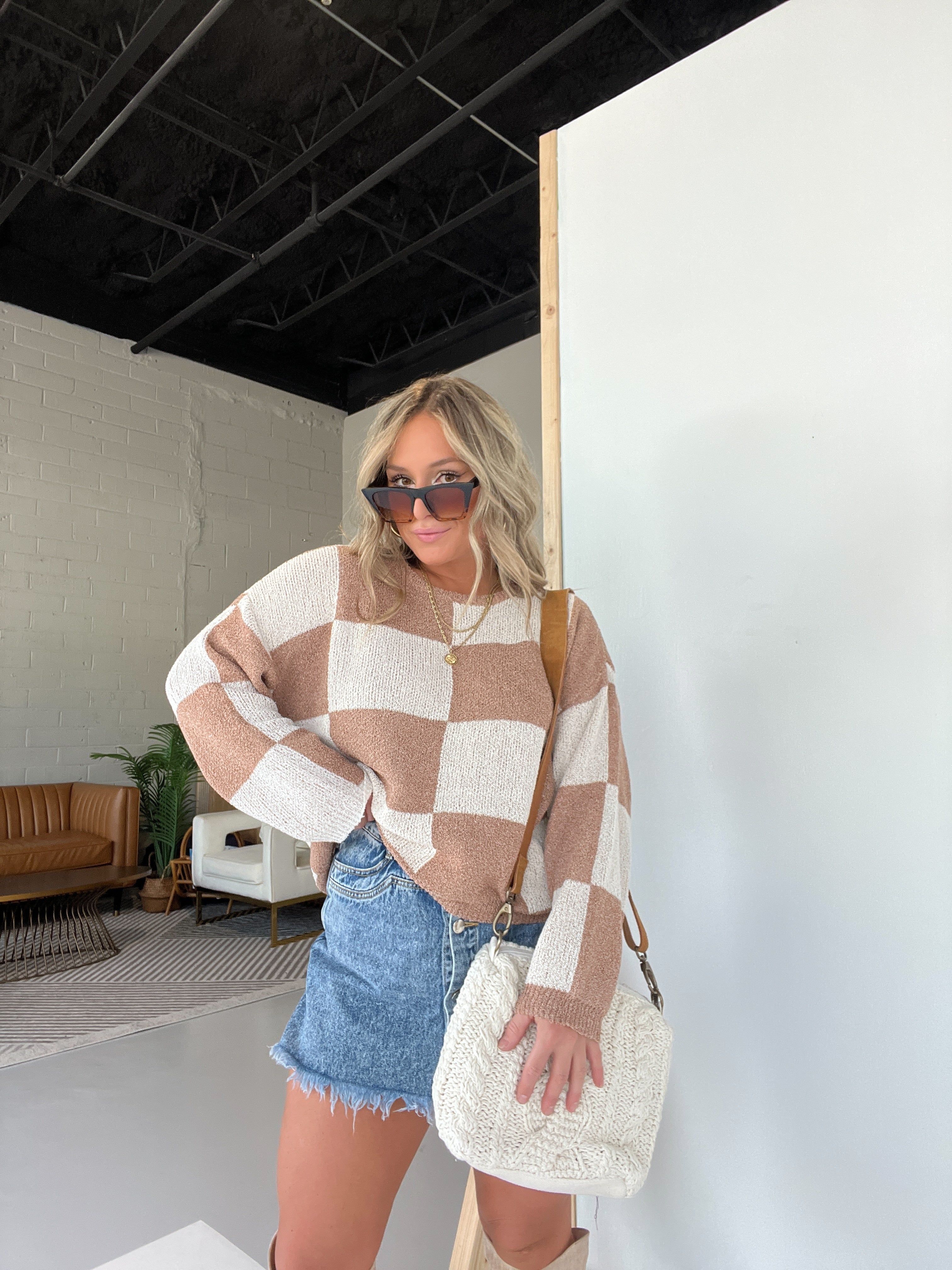 Check Me Out Sweater Taupe sold by Chic by Ally B product image thumbnail 13