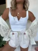 Cute As a Button Tank White sold by Chic by Ally B