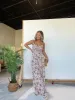 Verity Floral Jumpsuit Cream sold by Chic by Ally B