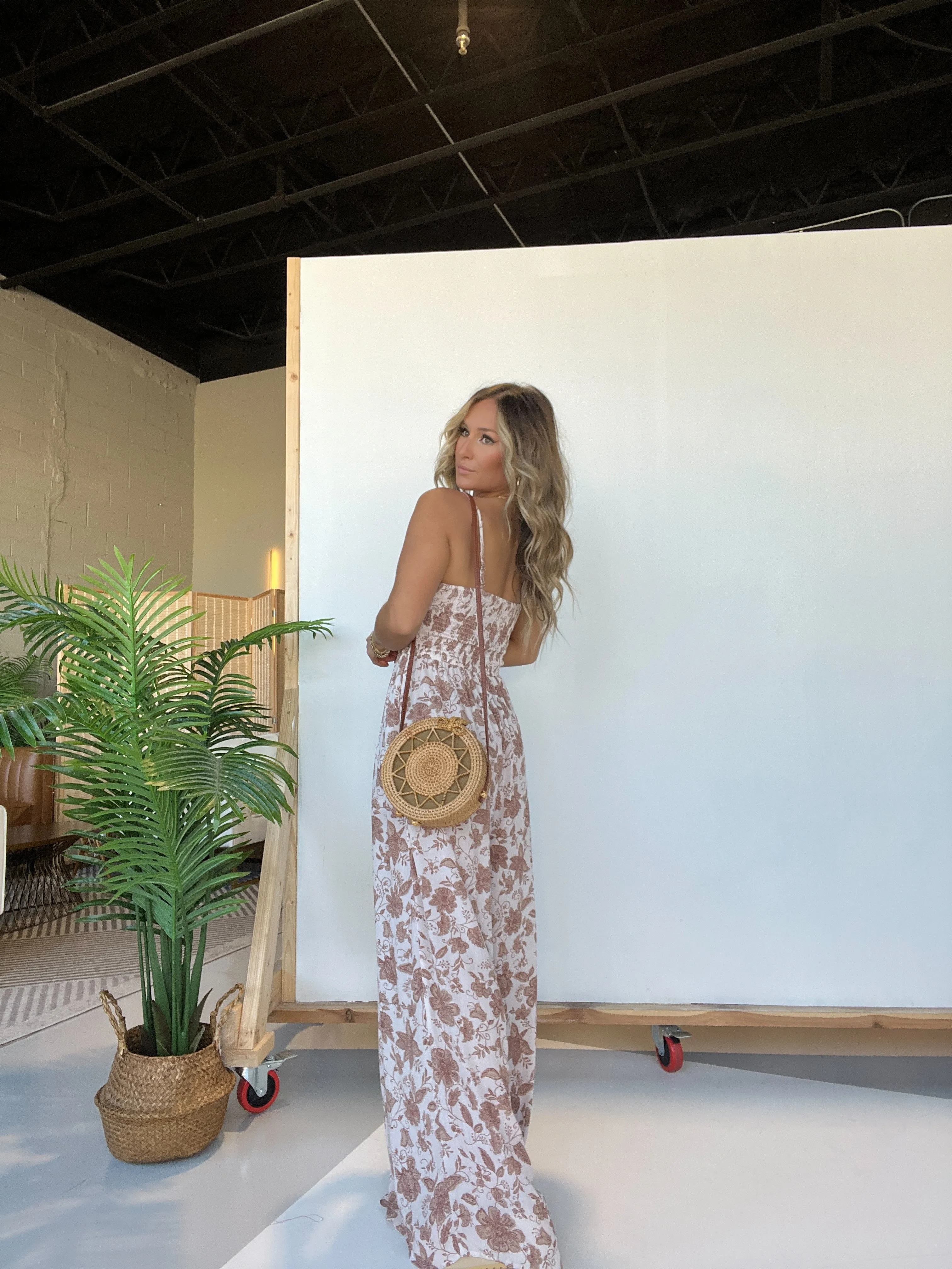 Verity Floral Jumpsuit Cream sold by Chic by Ally B product image thumbnail 3