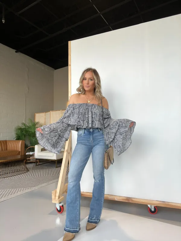 Vintage Flares Medium Blue sold by Chic by Ally B