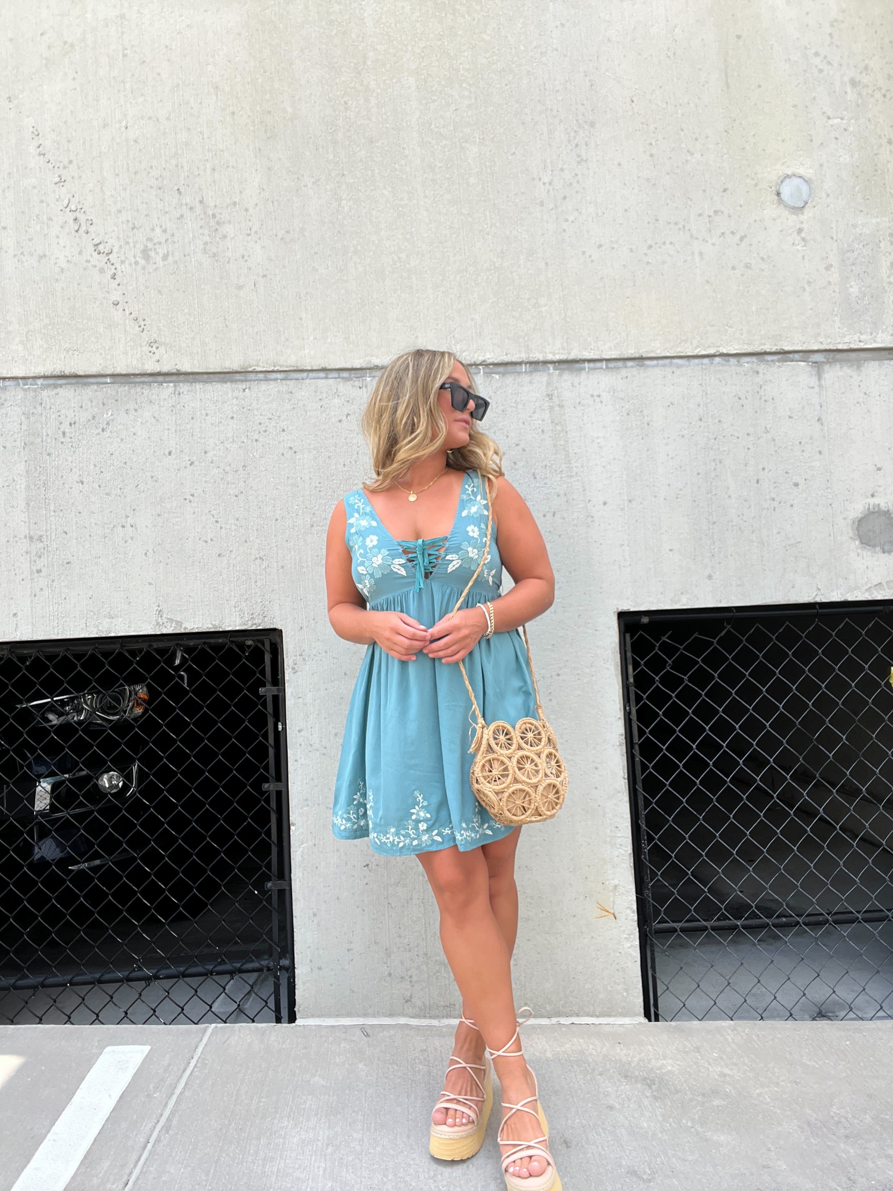 Lucia Floral Flow Mini Dress sold by Chic by Ally B product image thumbnail 3