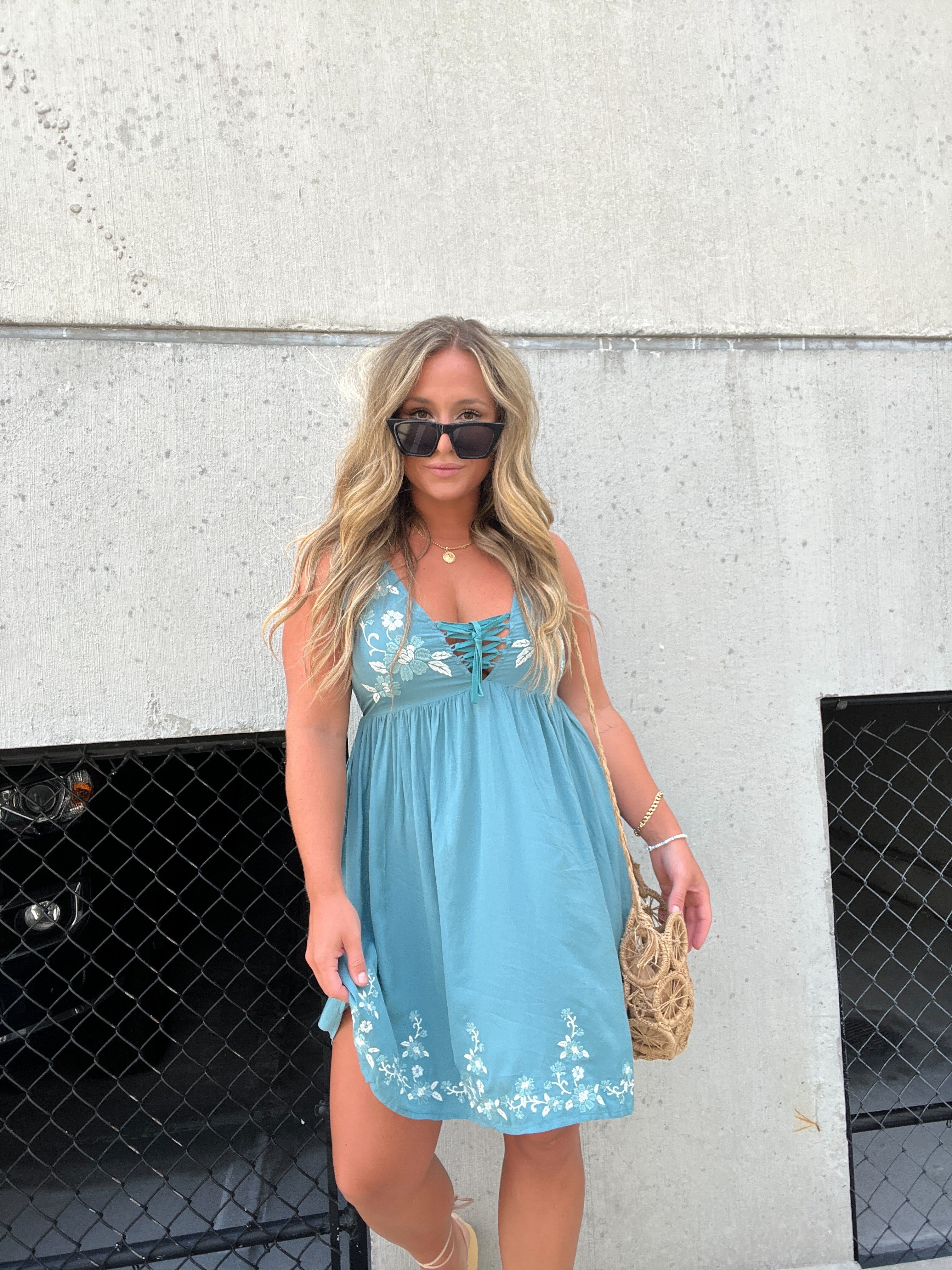 Lucia Floral Flow Mini Dress sold by Chic by Ally B product image thumbnail 2