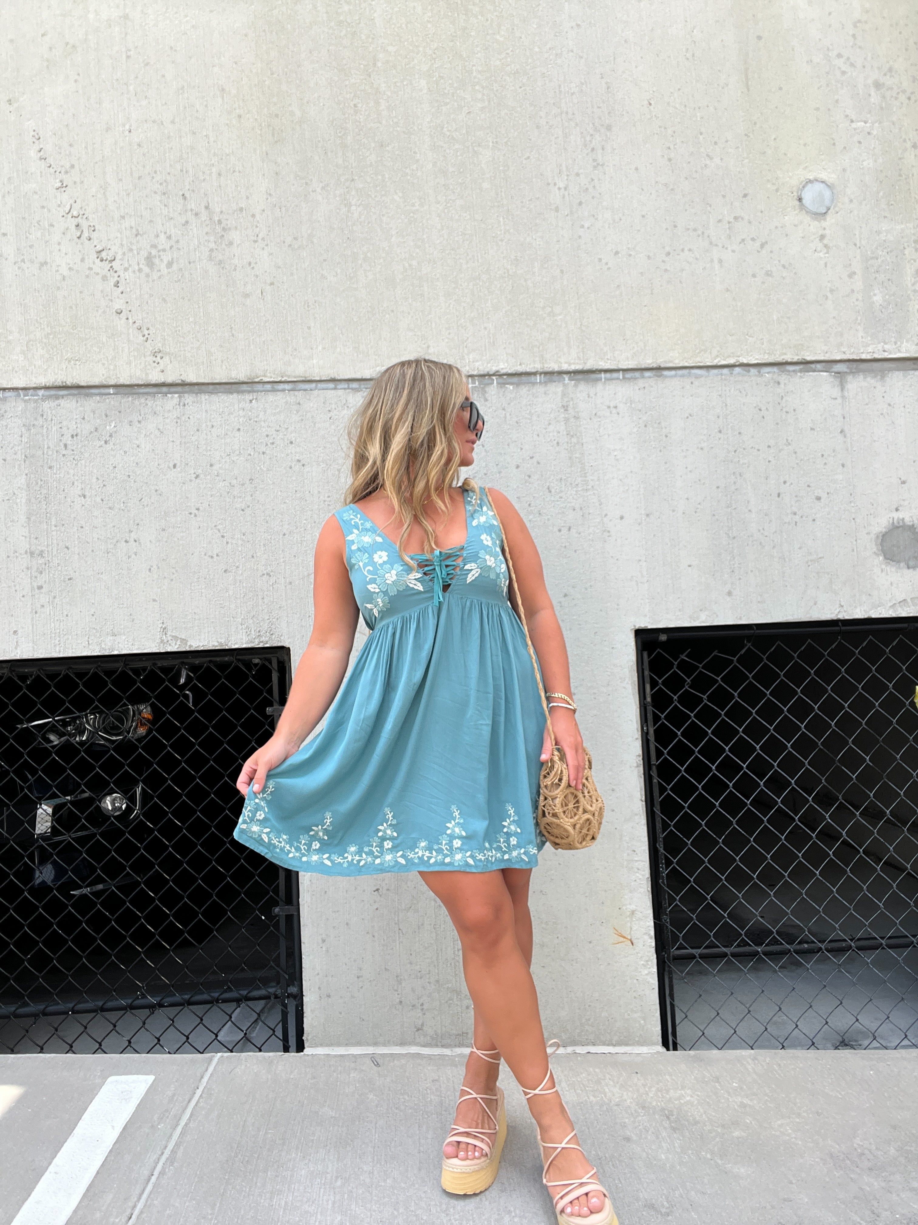 Lucia Floral Flow Mini Dress sold by Chic by Ally B