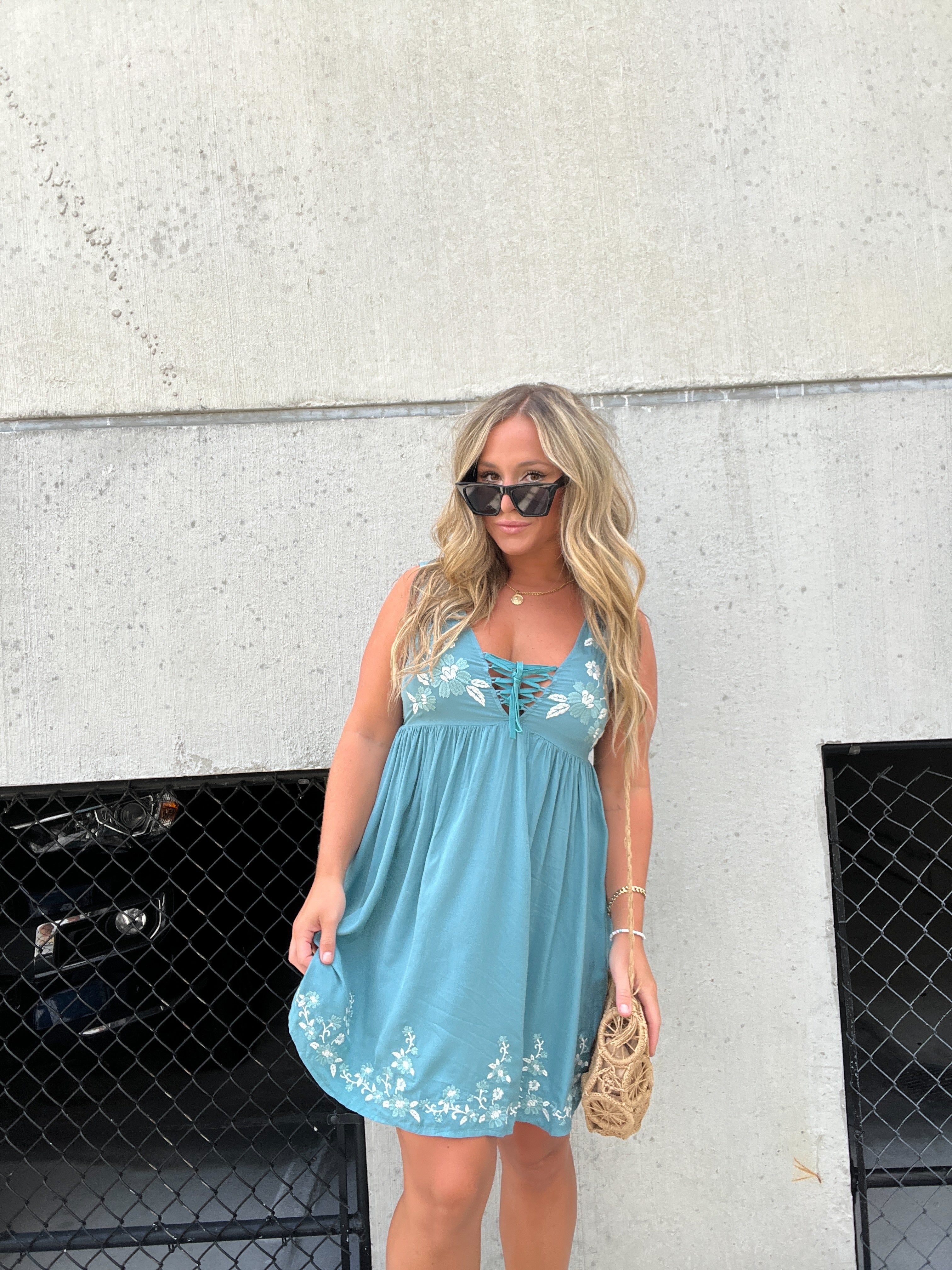 Lucia Floral Flow Mini Dress sold by Chic by Ally B product image thumbnail 5