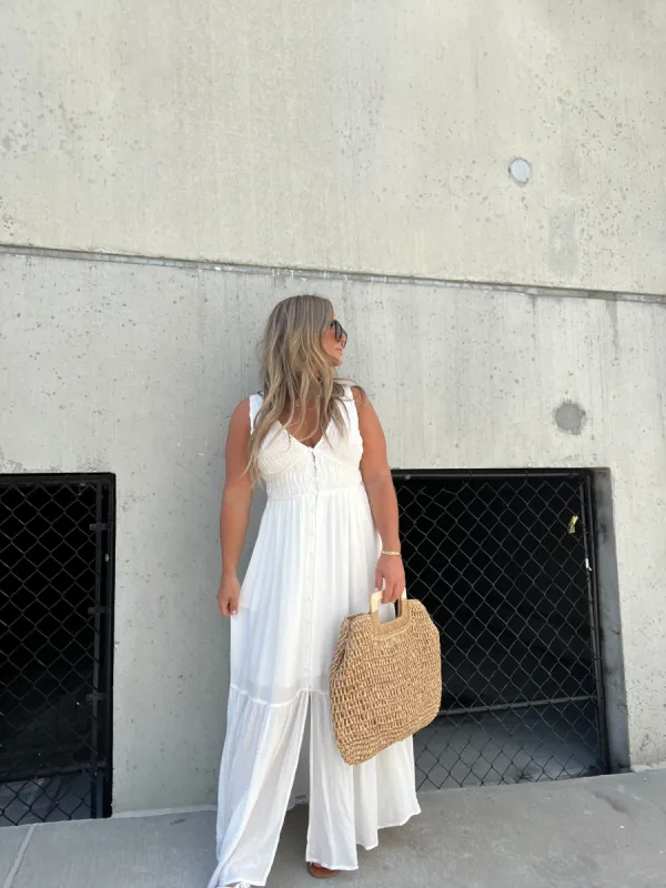 FEEL IT AGAIN MAXI DRESS WHITE sold by Chic by Ally B