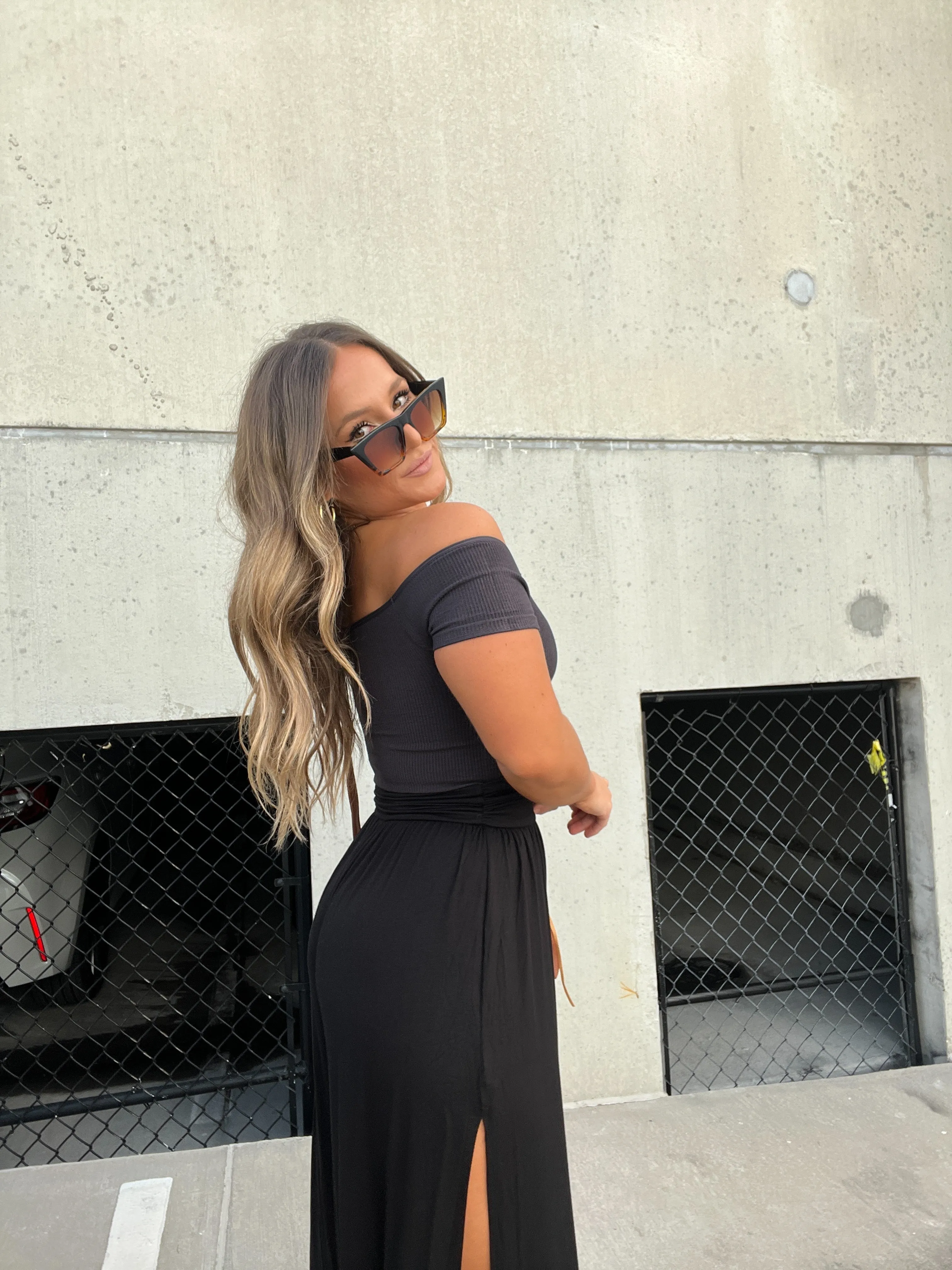 Off the Shoulder Basic Top Black sold by Chic by Ally B product image thumbnail 4